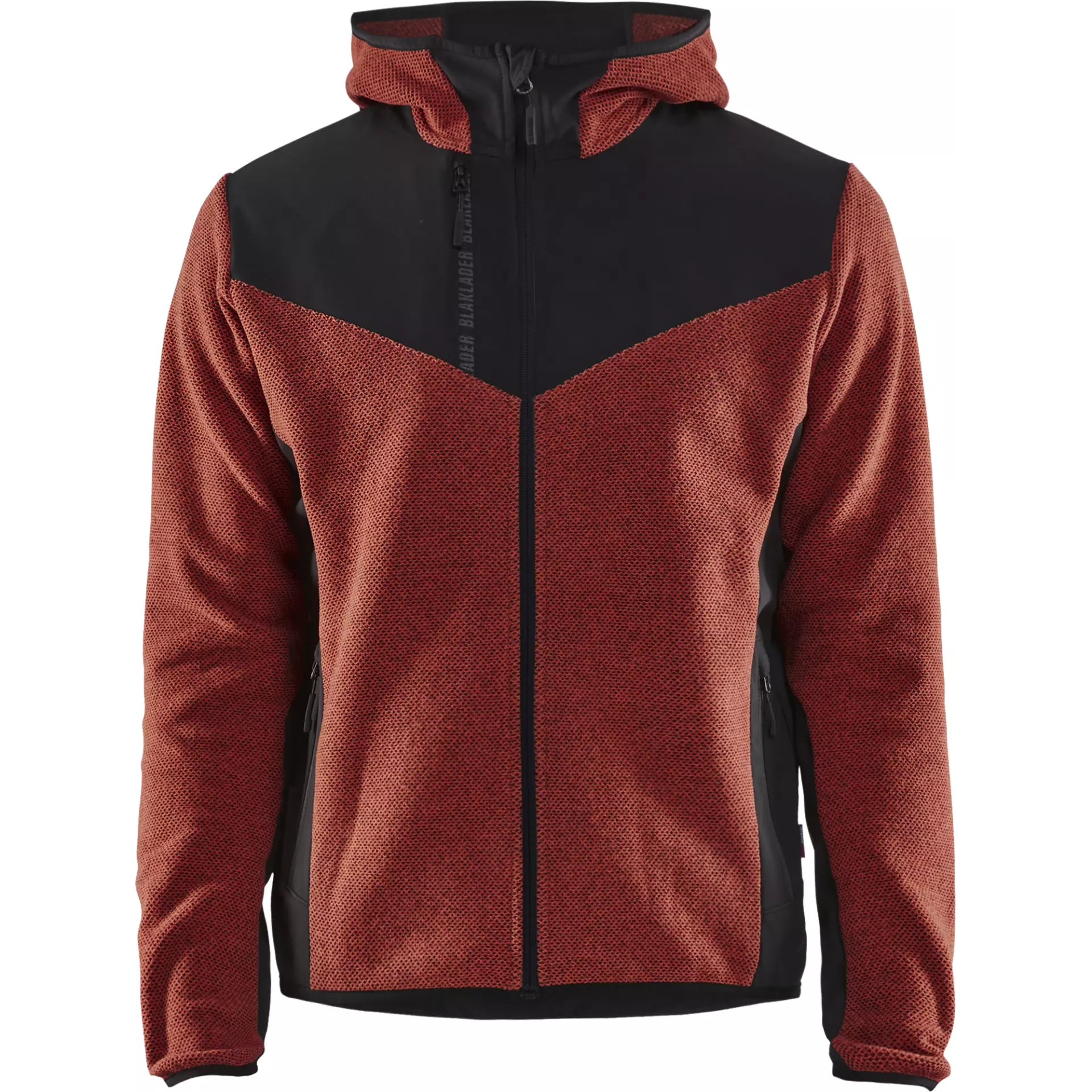 Blåkläder 594025365999, Knitted Softshell Jacket, Rust Red/Black