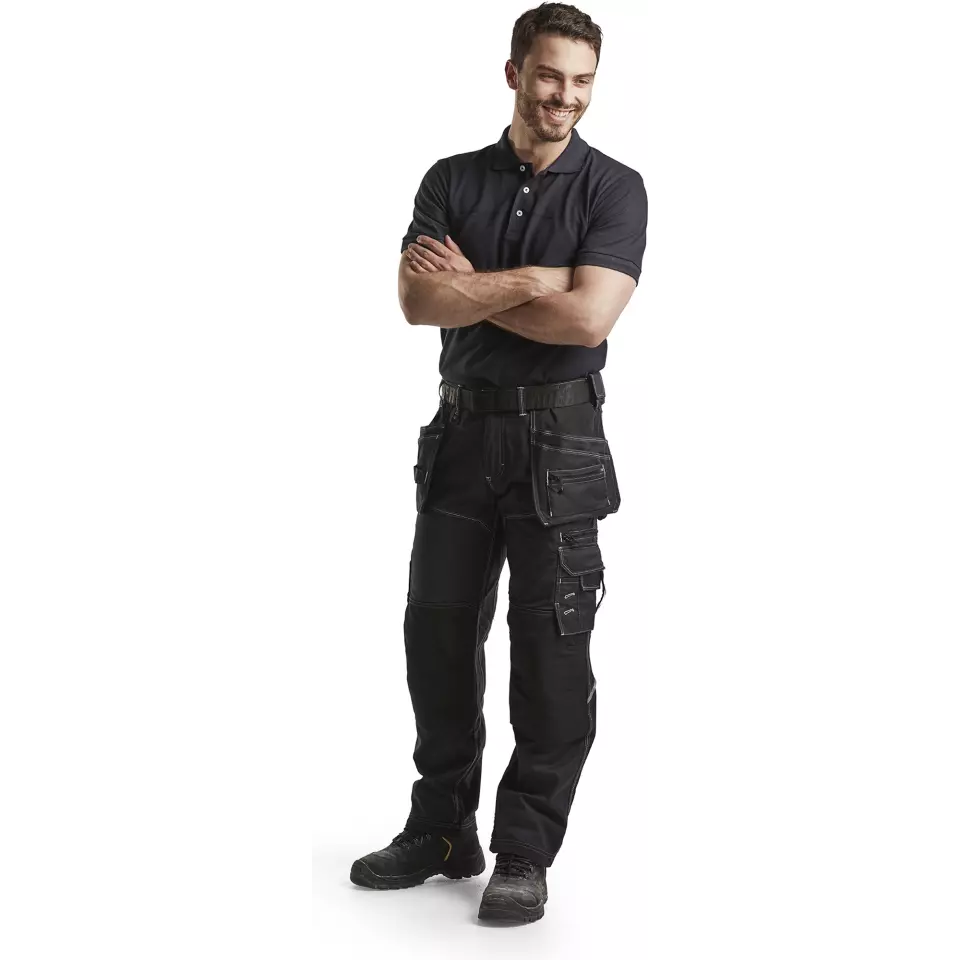 Blåkläder 338910508699, Polo Shirt, Navy Blue/Black, image 6, gallery thumbnail