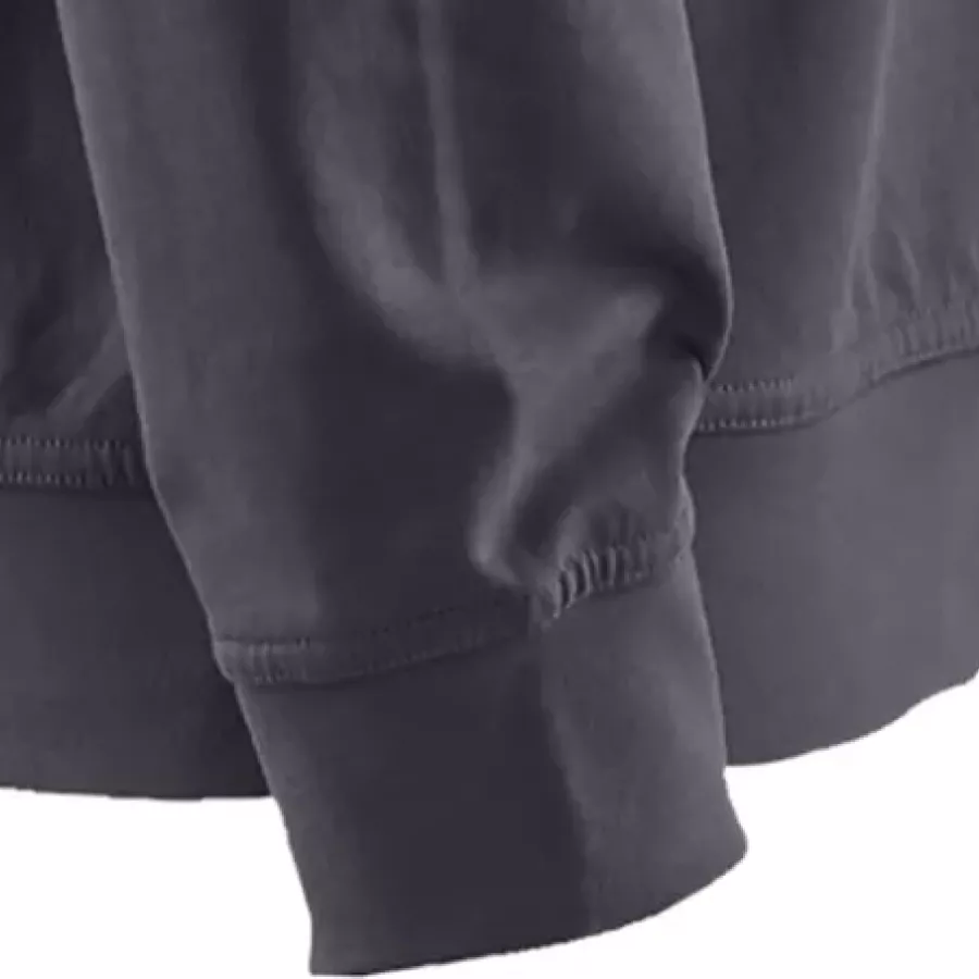 **Ribbed Cuffs** keep sleeves snug and warmth locked in without restricting comfort.