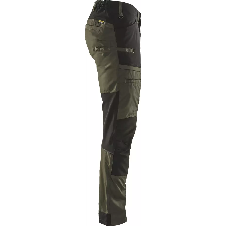 Blåkläder 145618454599, Stretch Work Pants, Olive Green/Black, image 2, gallery thumbnail