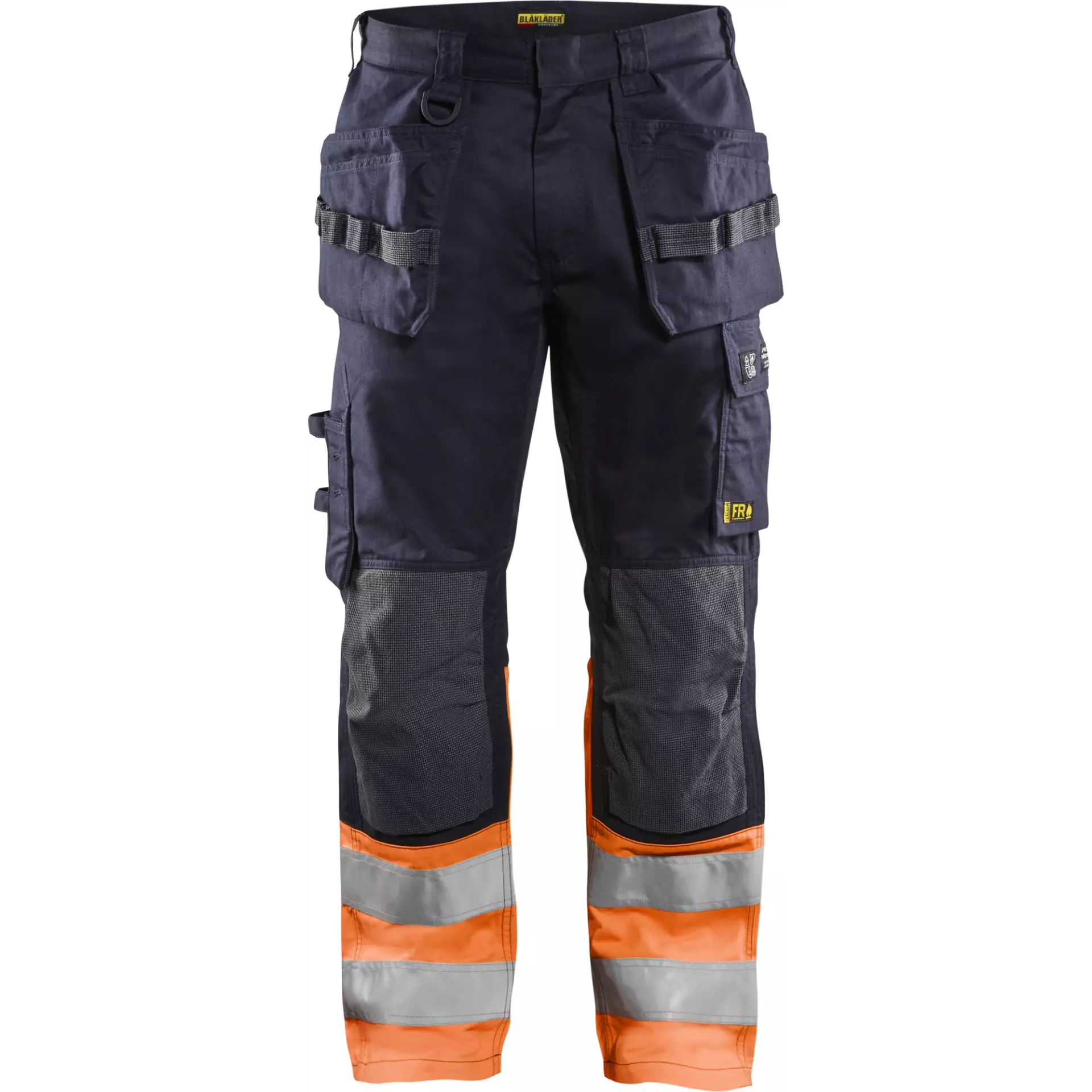 Blåkläder 148915138953, Multinorm Holster Pocket Trousers with Inherent Flame Protection, Dark Blue/Orange