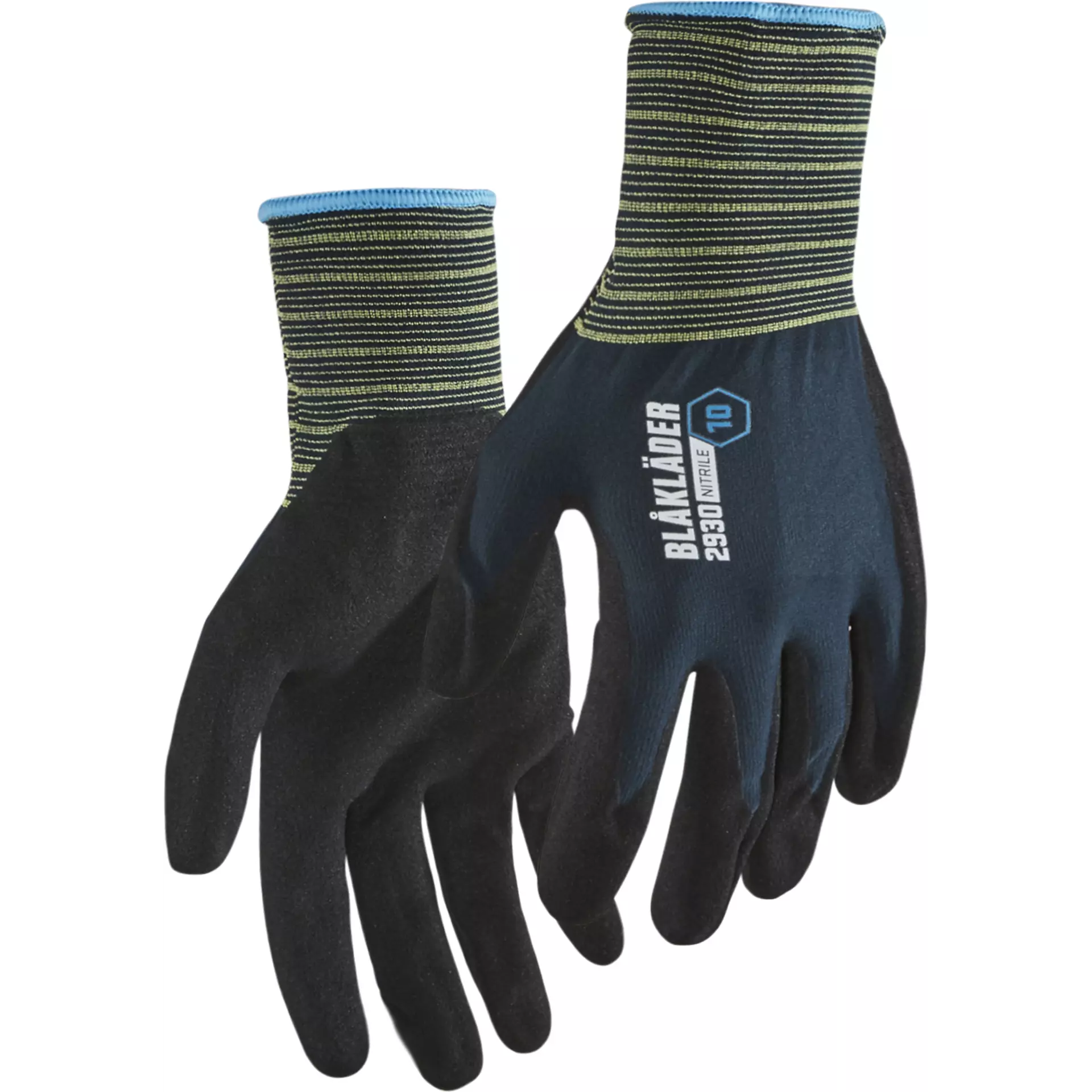 Blåkläder 293014578600, Nitrile Coated Work Glove, Dark Blue