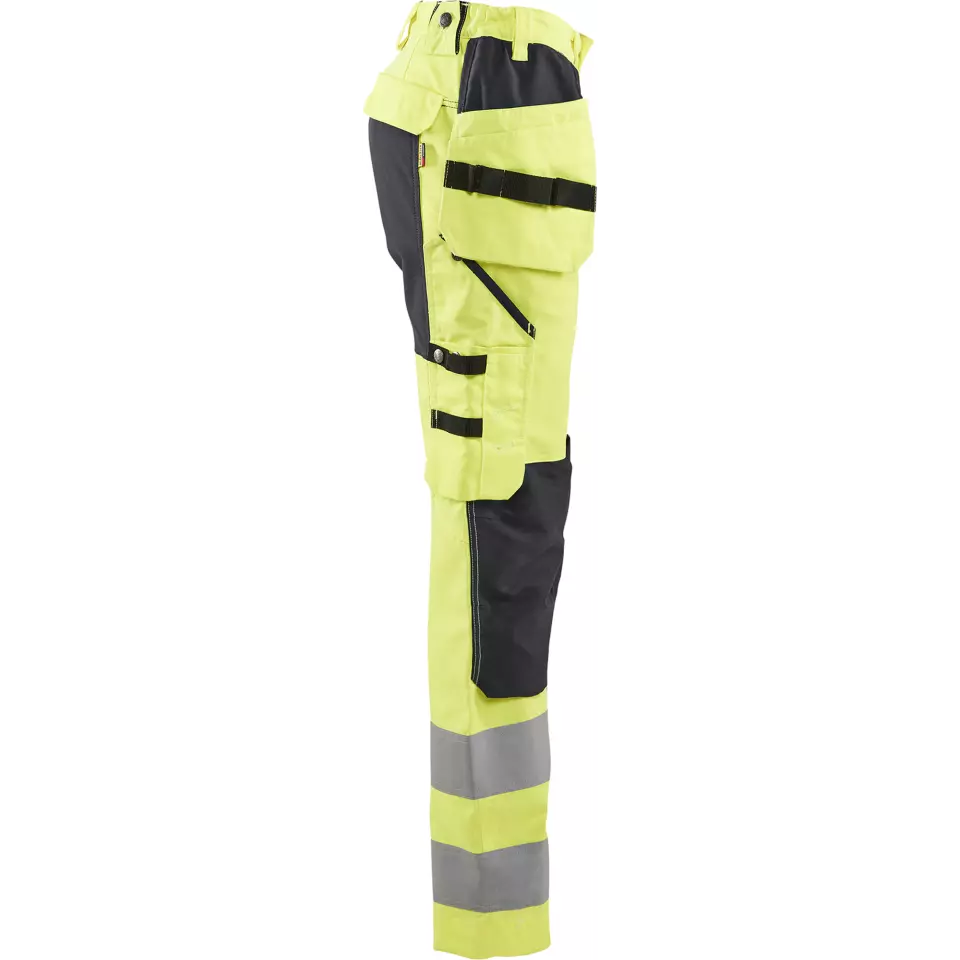 Blåkläder 716318113399, Women's Hi-Vis Holster Pants, Stretch, Hi-Vis Yellow/Black, image 2, gallery thumbnail