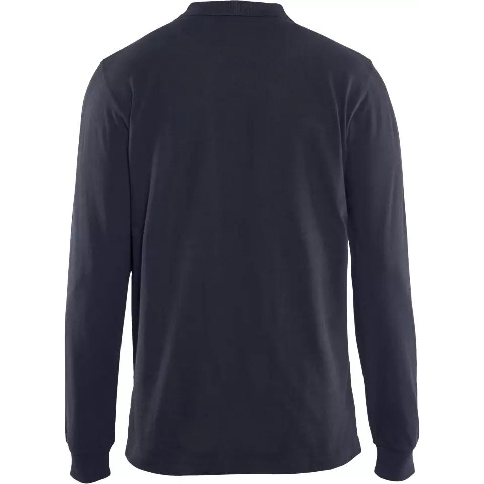 Blåkläder 338810508600, Long Sleeve Pique Shirt, Dark Blue, image 4, gallery thumbnail