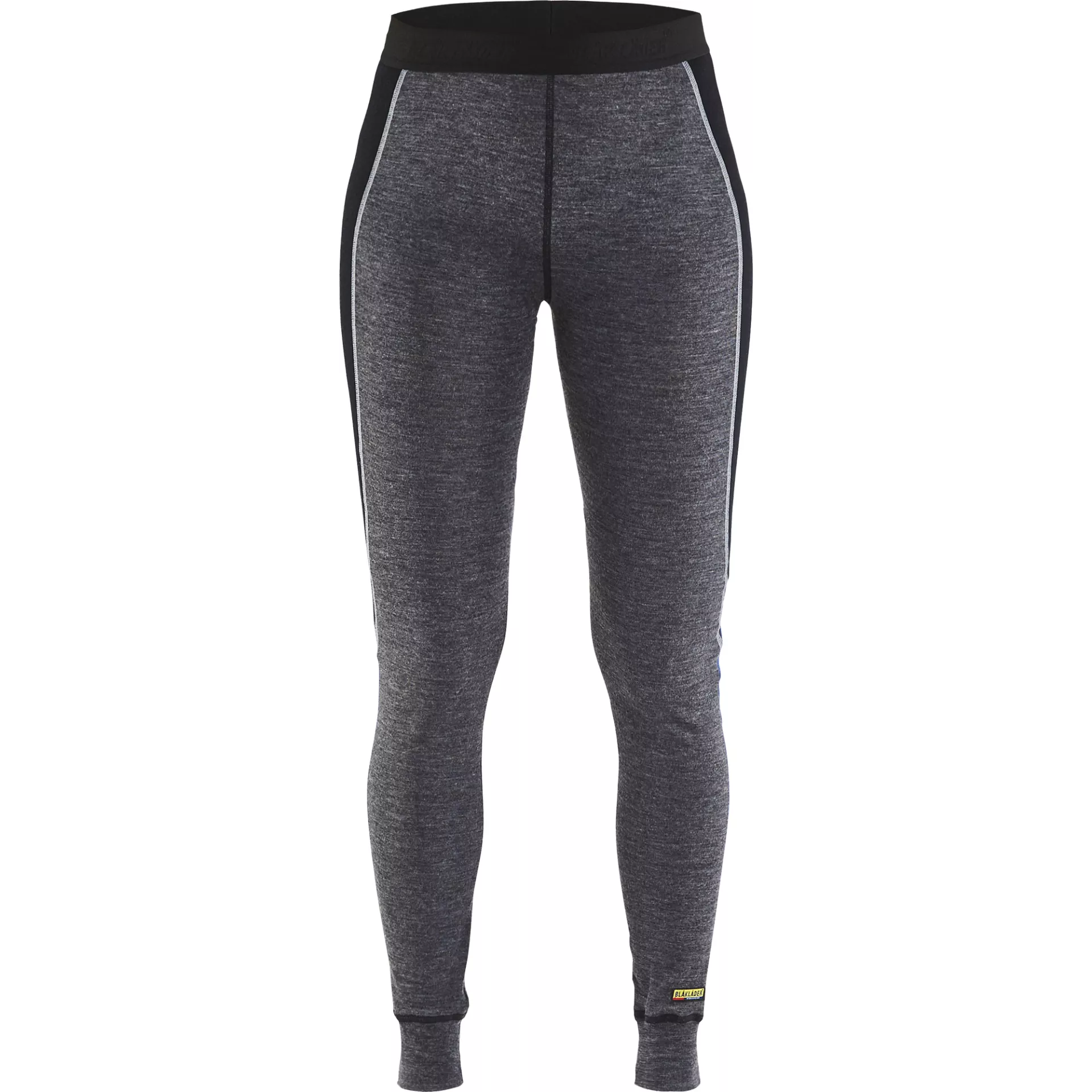 Blåkläder 720117329699, WARM Women's Long Underpants, 100% Merino Wool, Grey/Black