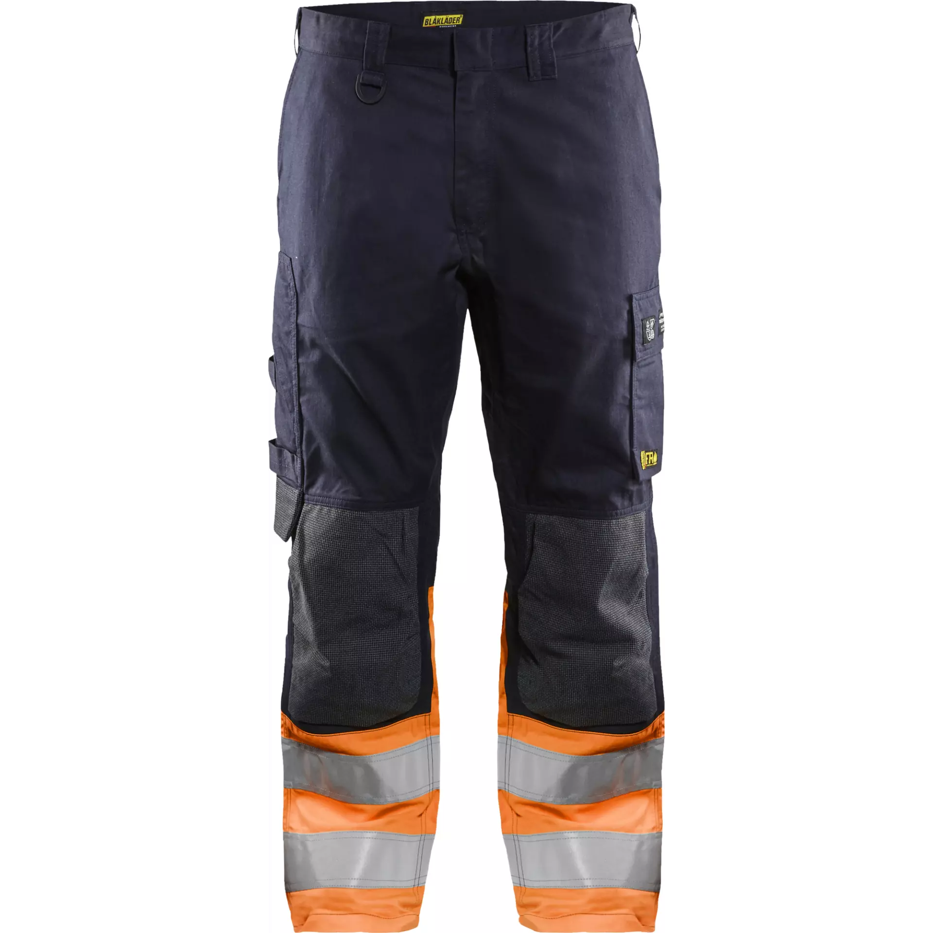 Blåkläder 148815138953, Multinorm Work Trousers with Inherent Flame Protection, Dark Blue/Orange
