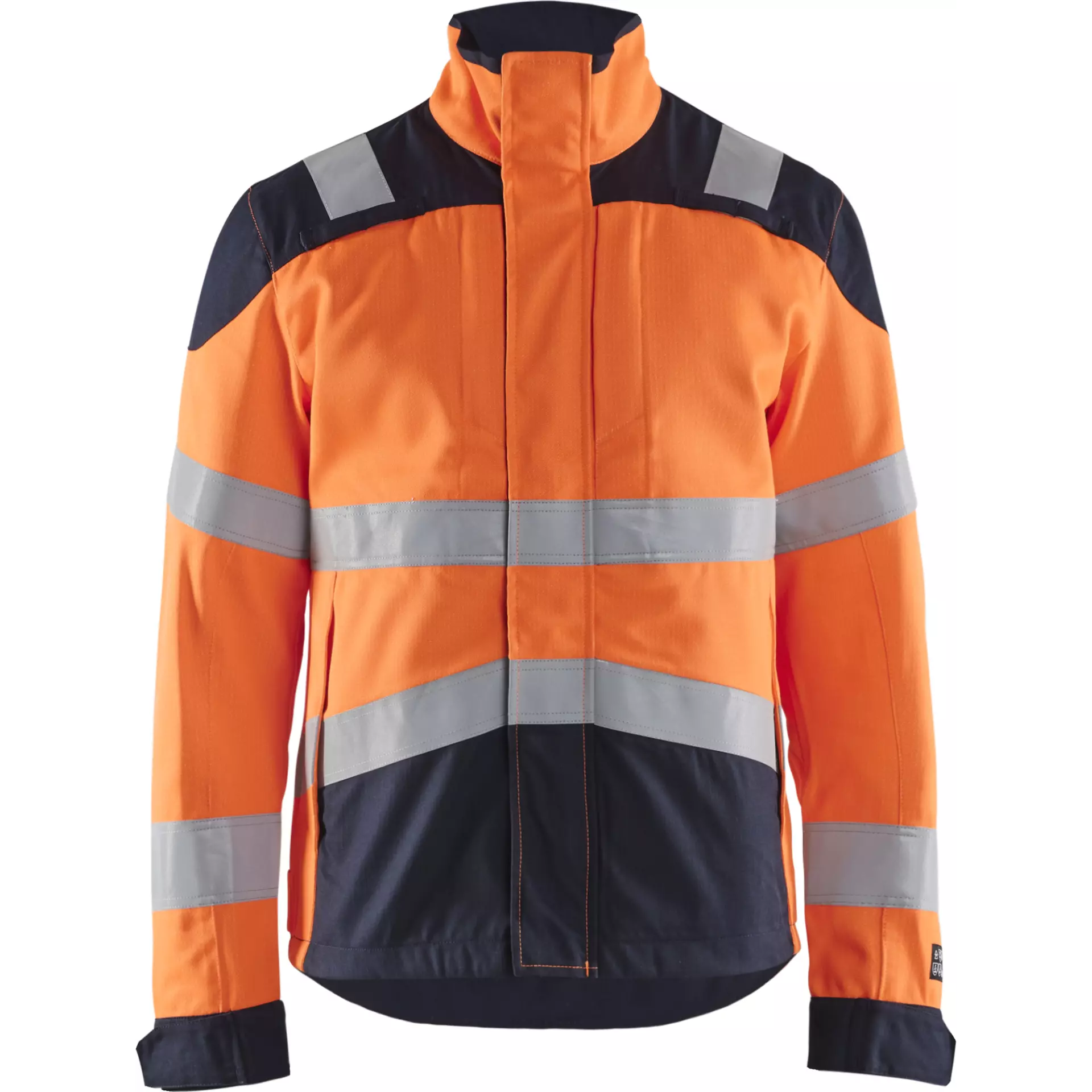 Blåkläder 408915135389, Multinorm Jacket With Inherent Flame Protection, Orange/Navy Blue