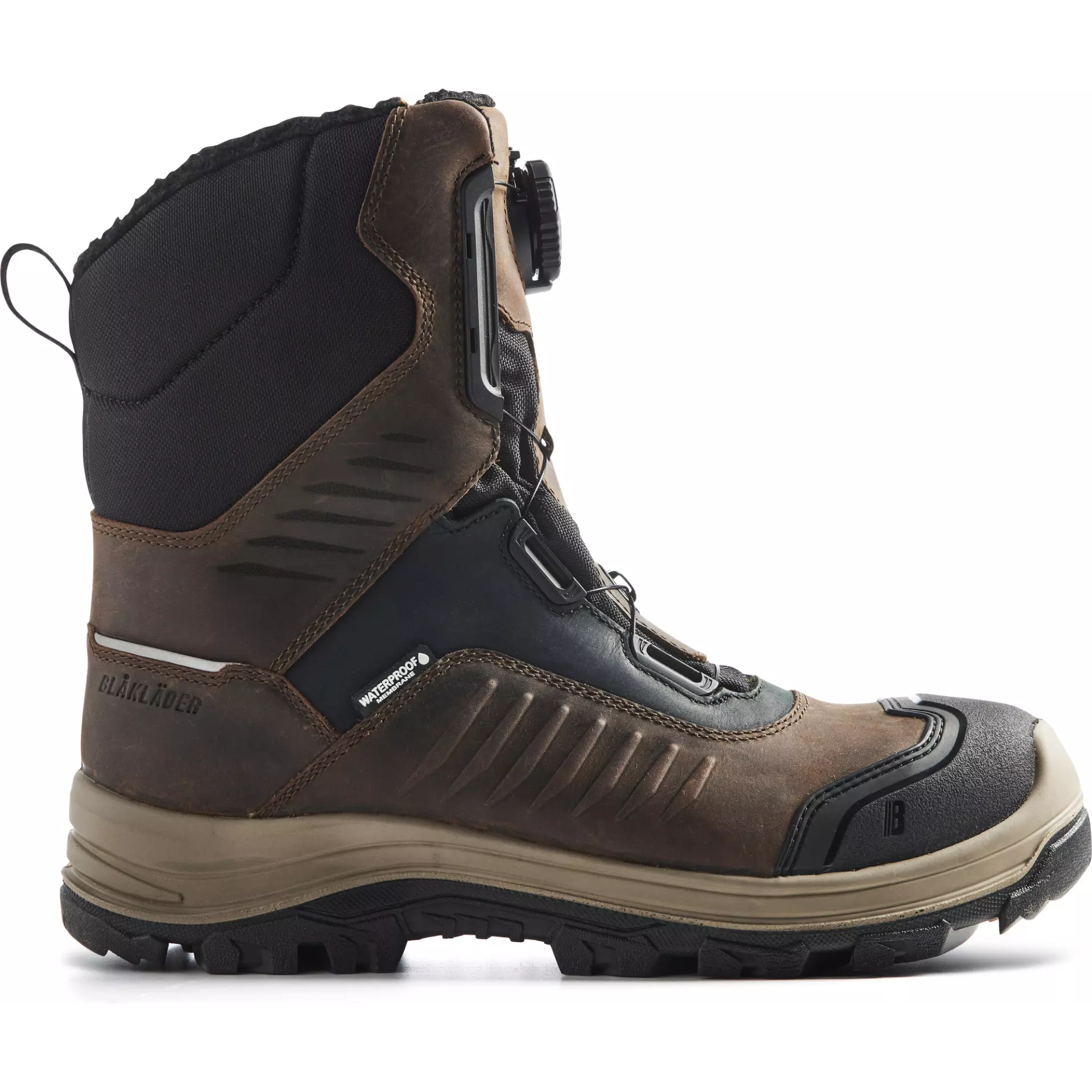 Blåkläder 249300007899, STORM Winter-Sicherheitsstiefel mit Traktionssohle, Braun/Schwarz