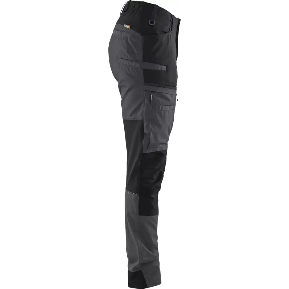 Blåkläder 716618459699, Women's Stretch Work Pants, Gray/Black, image 2, gallery thumbnail