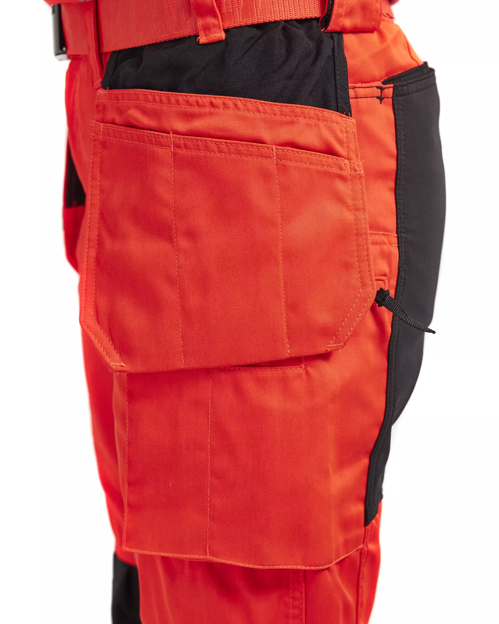 Blåkläder 716318115599, Women's High-Vis Holster Pants, Stretch, Hi-Vis Red/Black, image 7