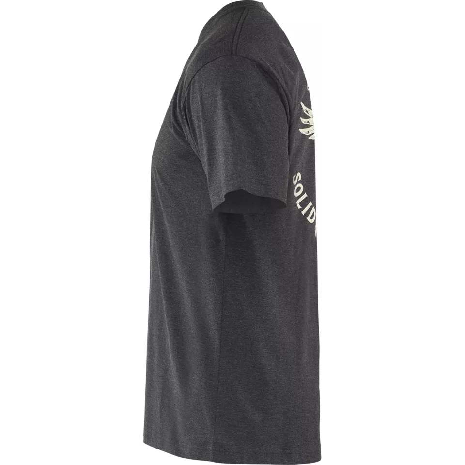 Blåkläder 942210539991, Eagle T-shirt, melerad svart, image 3, gallery thumbnail