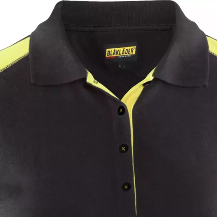 **Ribbed Collar with a Button Closure** gives you a polished look with a comfortable, adjustable fit.