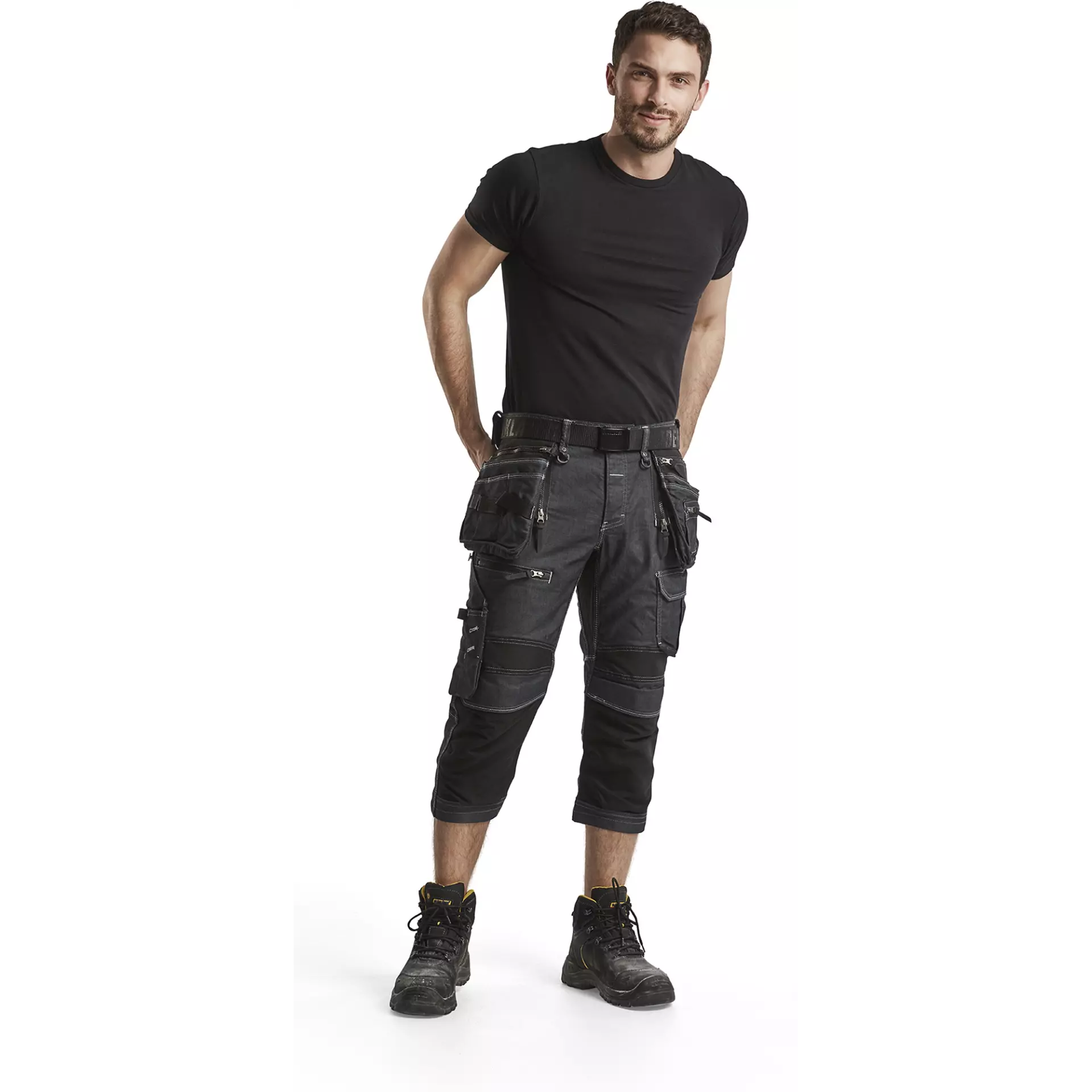 Blåkläder 199111418999, X1900 Stretch Pirate Pants, Dark Blue/Black, image 5