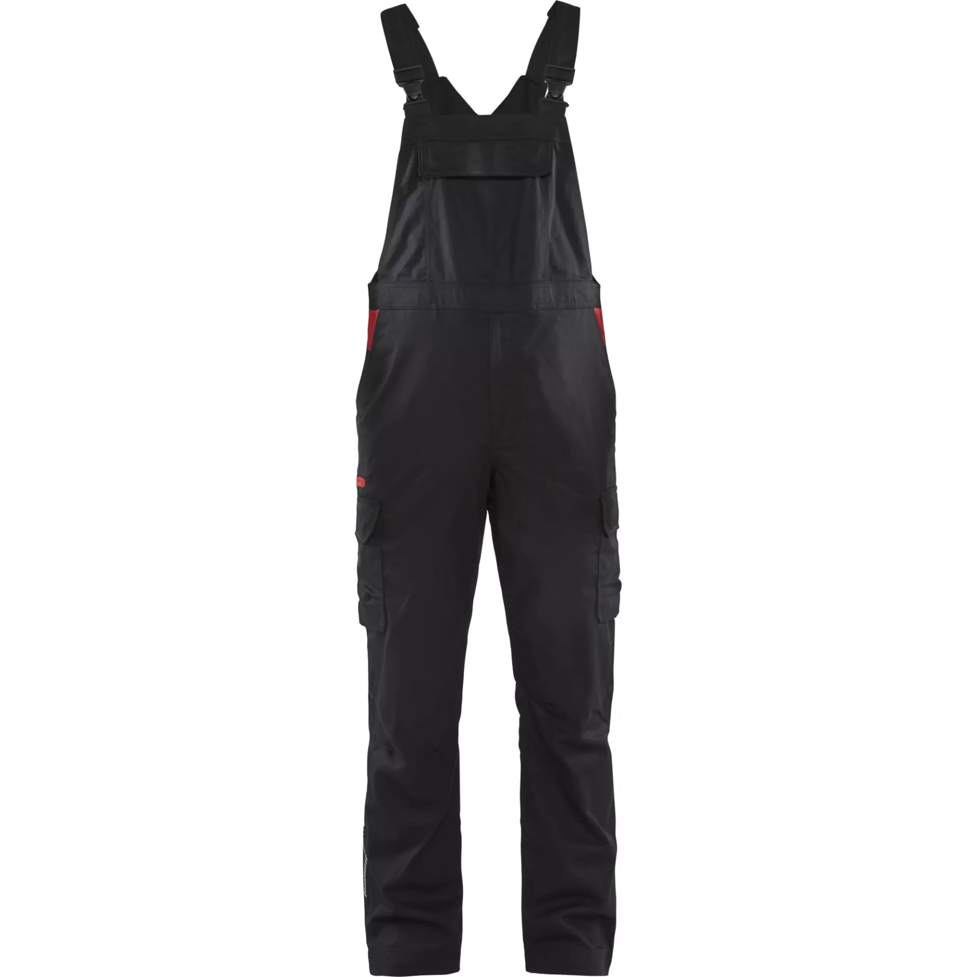Blåkläder 264418329956, Stretch Bib Overalls, Black/Red