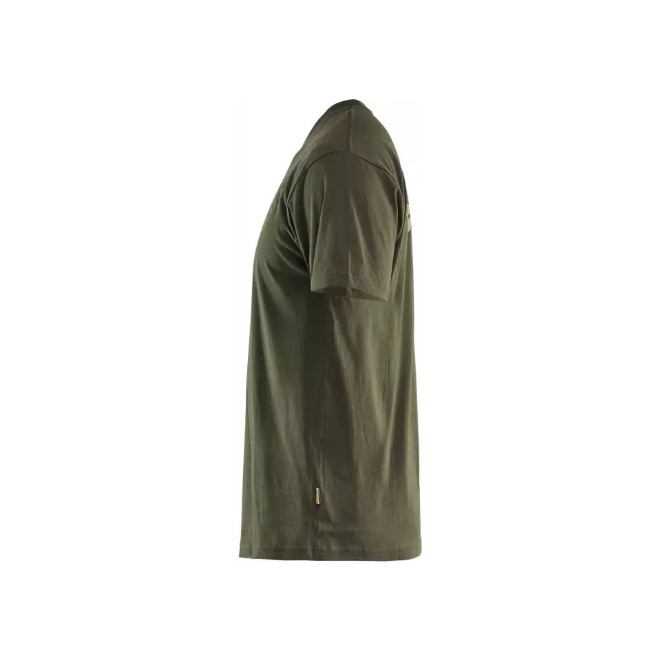 Blåkläder 942010424209, T-shirt Grit Flag, skogsgrön, image 3, gallery thumbnail