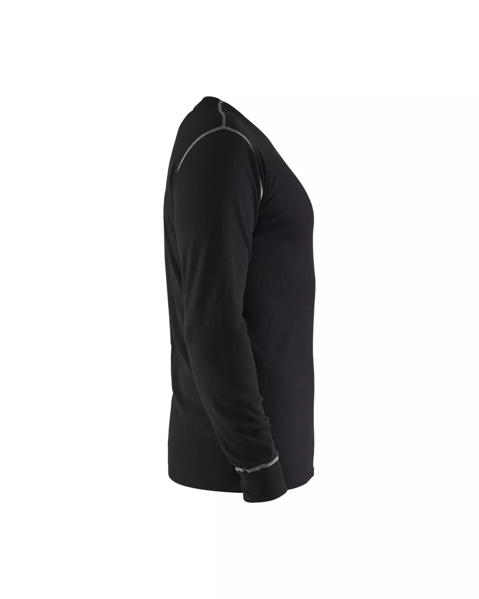 Blåkläder 349817259900, Flame-Resistant Base Layer Shirt, Black, image 2, gallery thumbnail