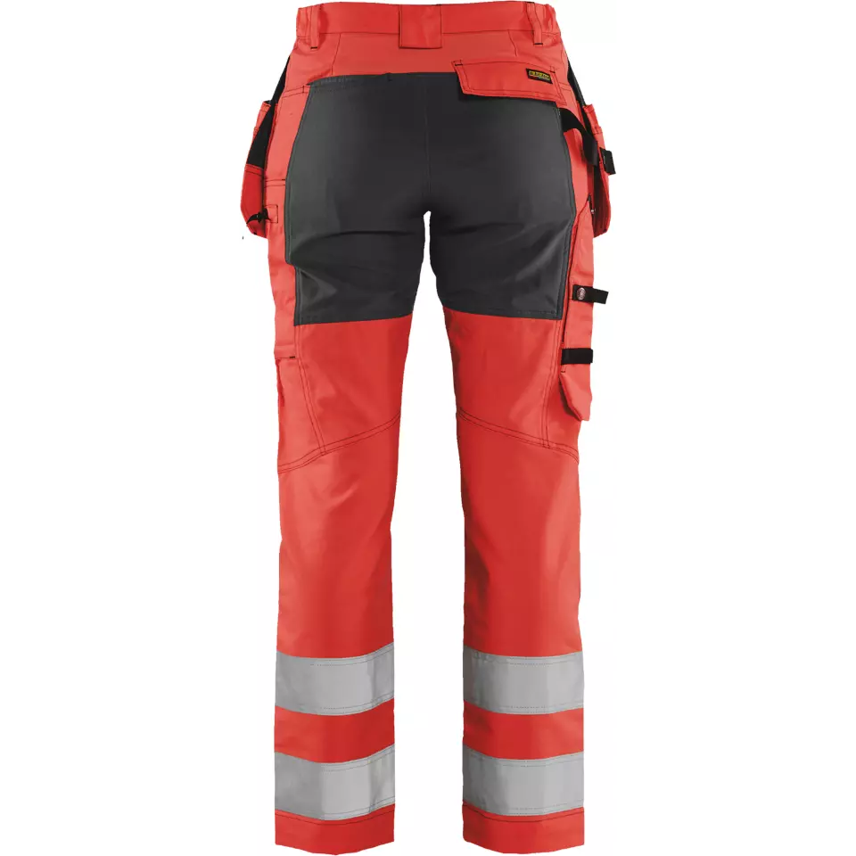 Blåkläder 716318115599, Women's High-Vis Holster Pants, Stretch, Hi-Vis Red/Black, image 4, gallery thumbnail