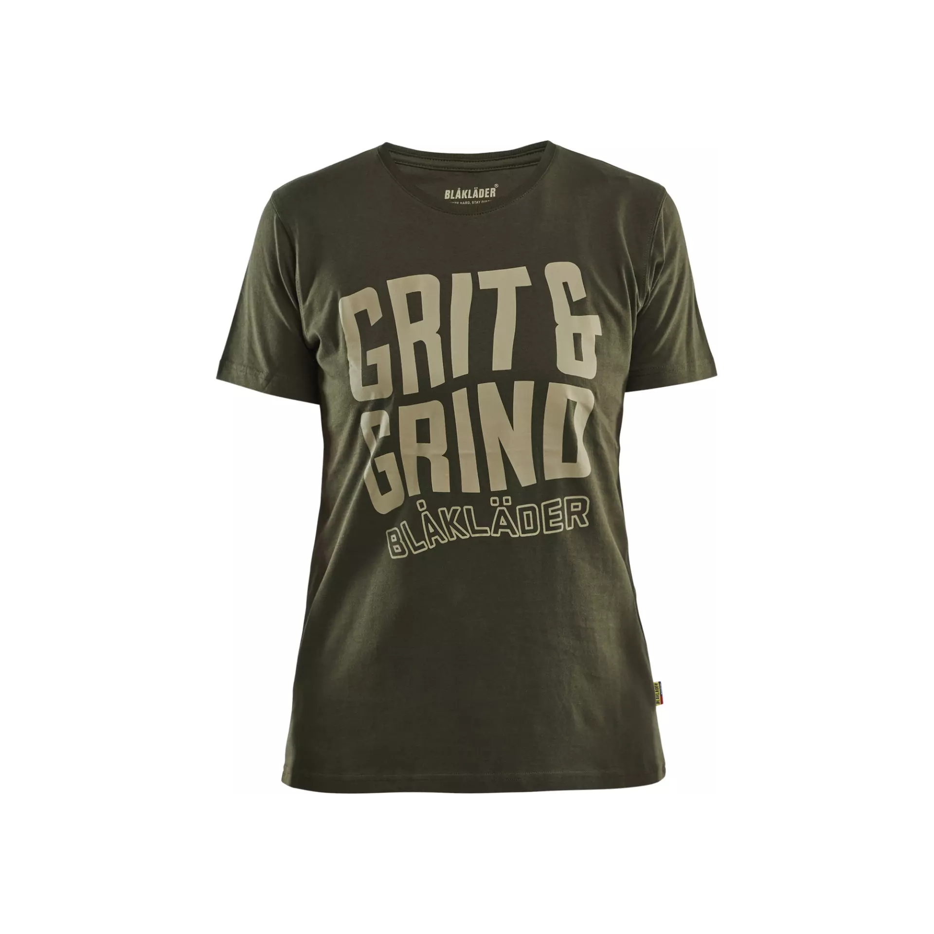 Blåkläder 940910424209, Grit and Grind Women's T-Shirt, Forest Green, image 1