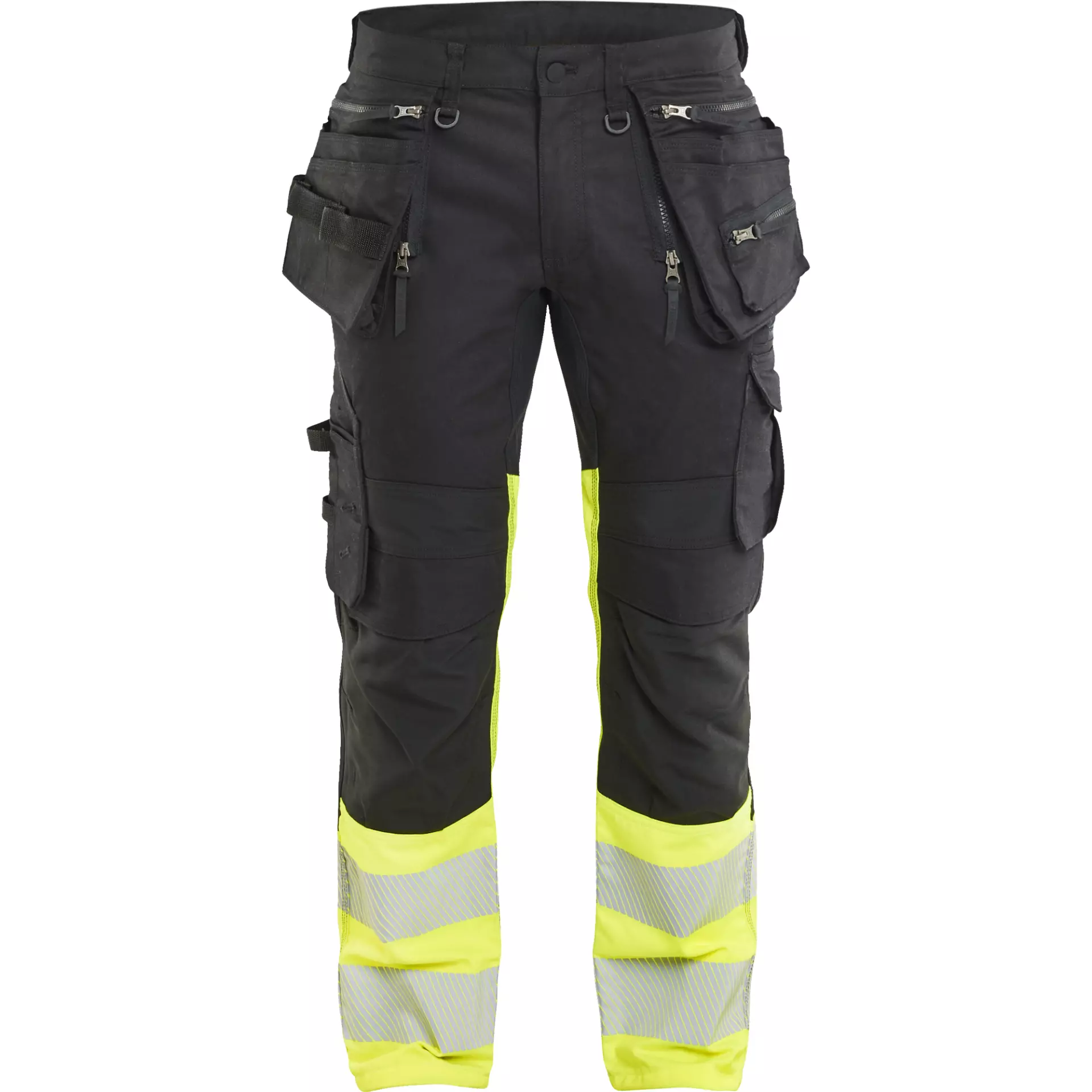 Blåkläder 113011499933, High-Vis Holster Trousers, Stretch, Black/Hi-Vis Yellow