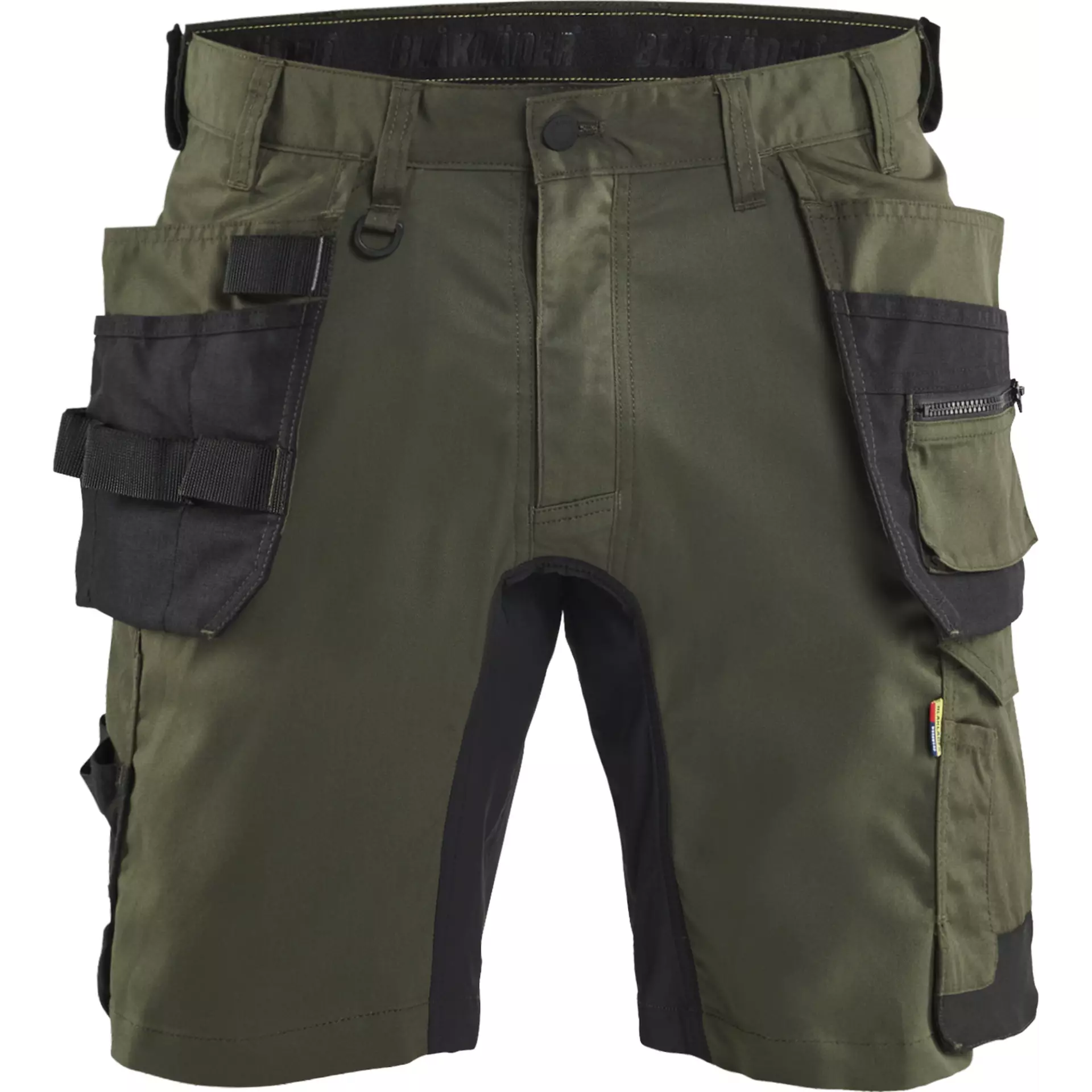 Blåkläder 175218324298, Stretch Holster Pocket Shorts, Forest Green/Black