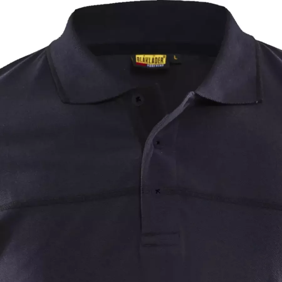 **Ribbed Collar with a Button Closure** gives you a polished look with a comfortable, adjustable fit.