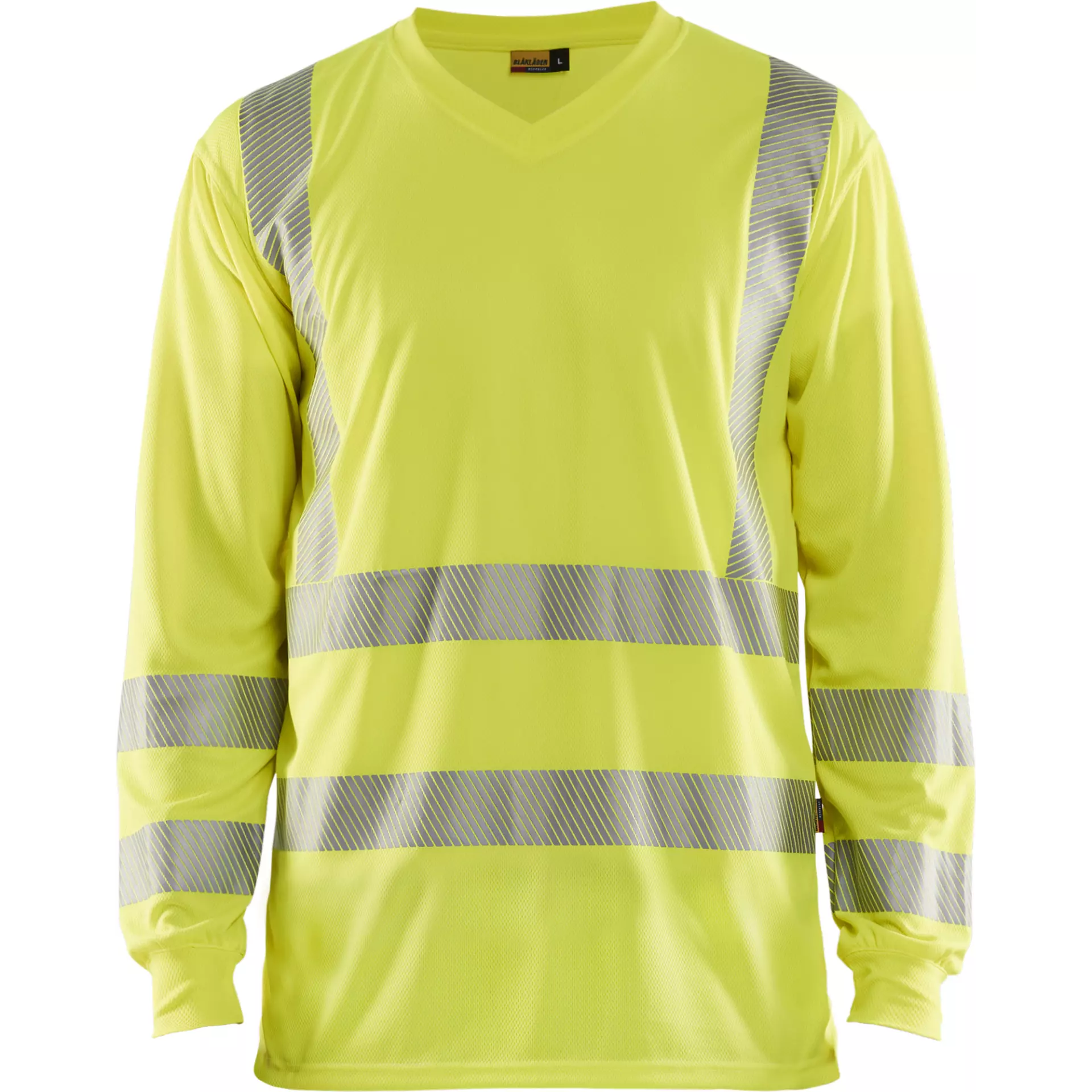 Blåkläder 338510133300, High-Vis Long-Sleeve T-Shirt With UV Protection, High-Vis Yellow, image 1