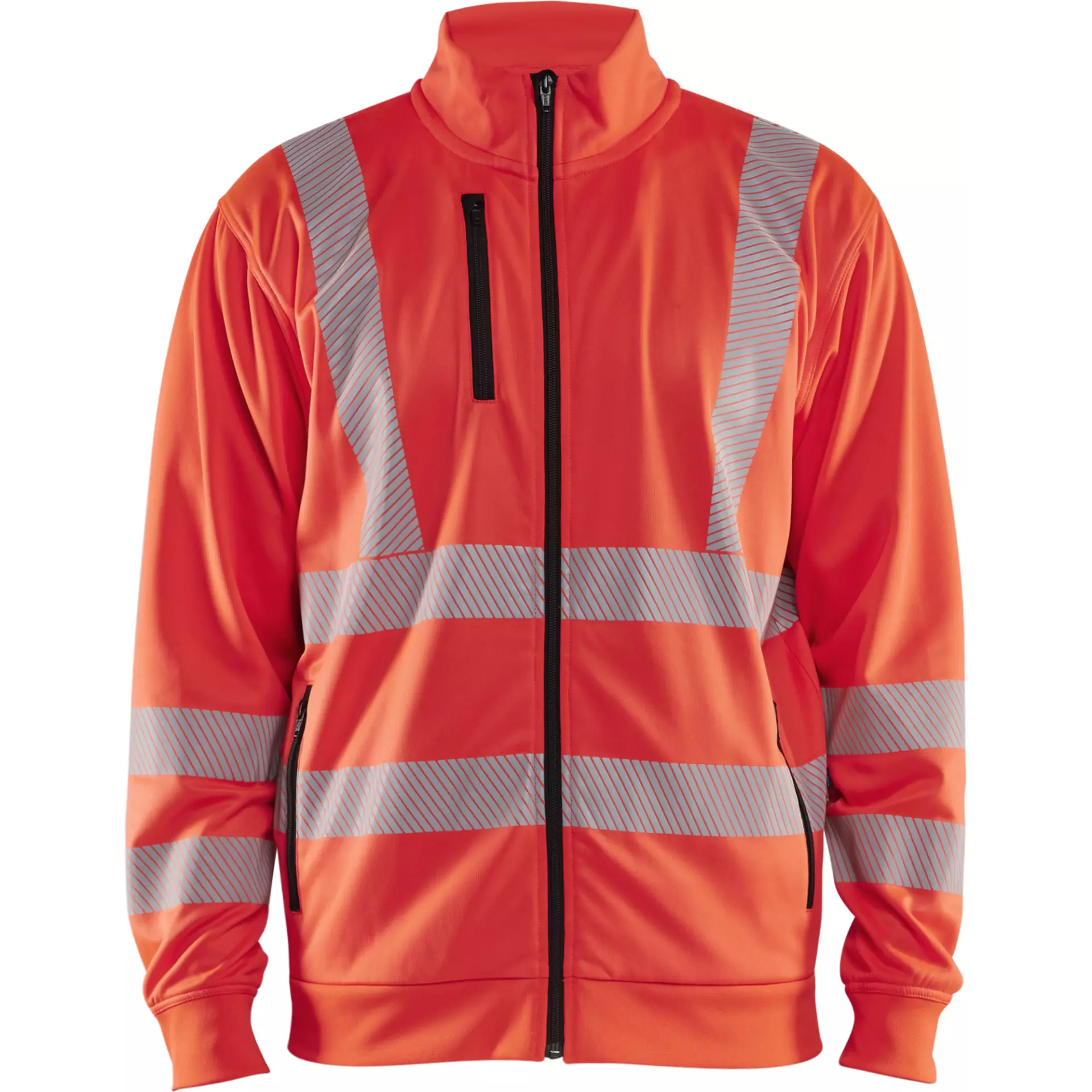 Blåkläder 356325385500, High-Vis Zip Sweatshirt, Hi-Vis Red
