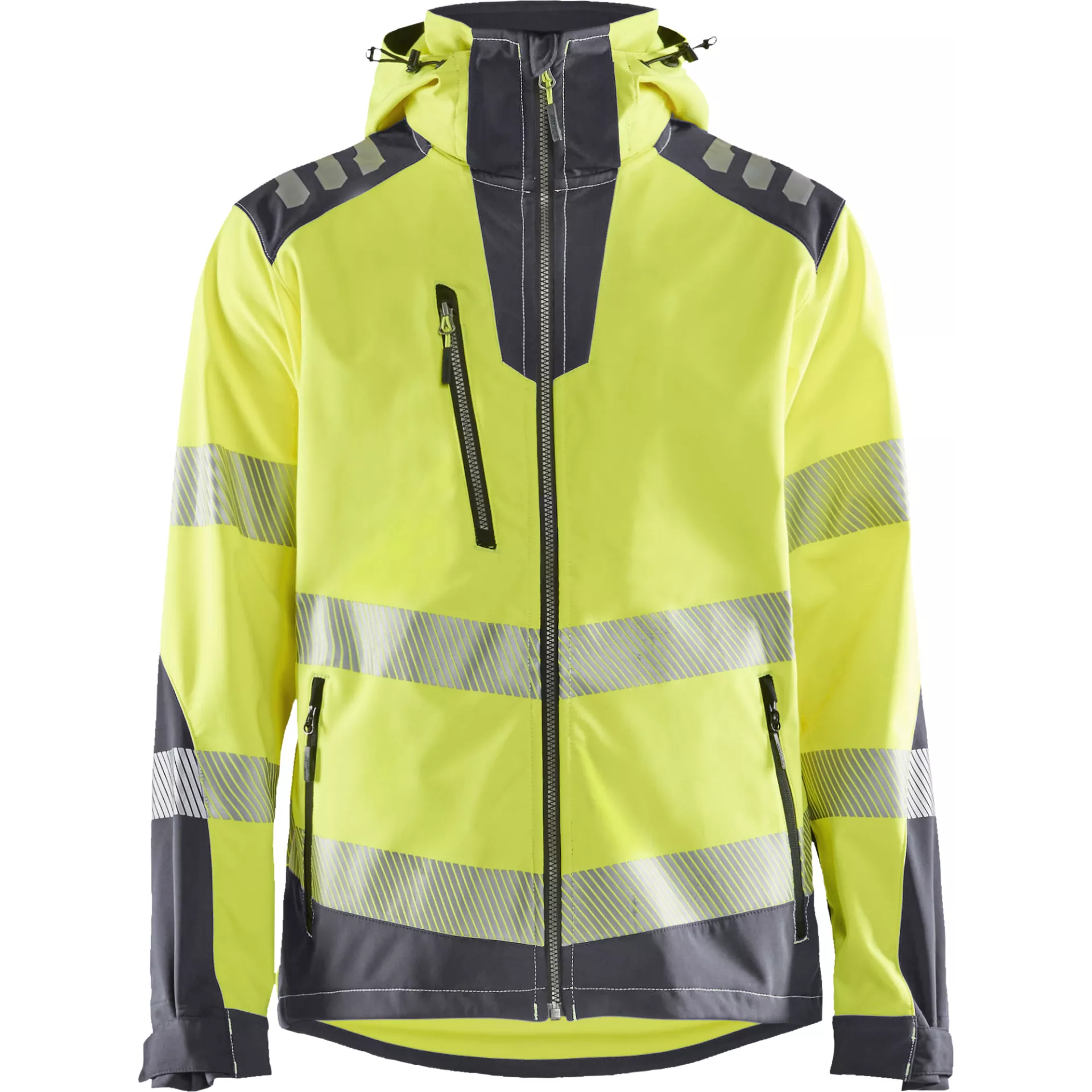 Blåkläder 449125133396, Warnschutz-Softshelljacke, Warngelb/Graphitgrau
