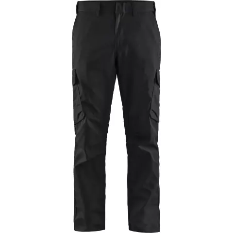 144418329933, Blåkläder Stretch-arbetsbyxor, svart/gul