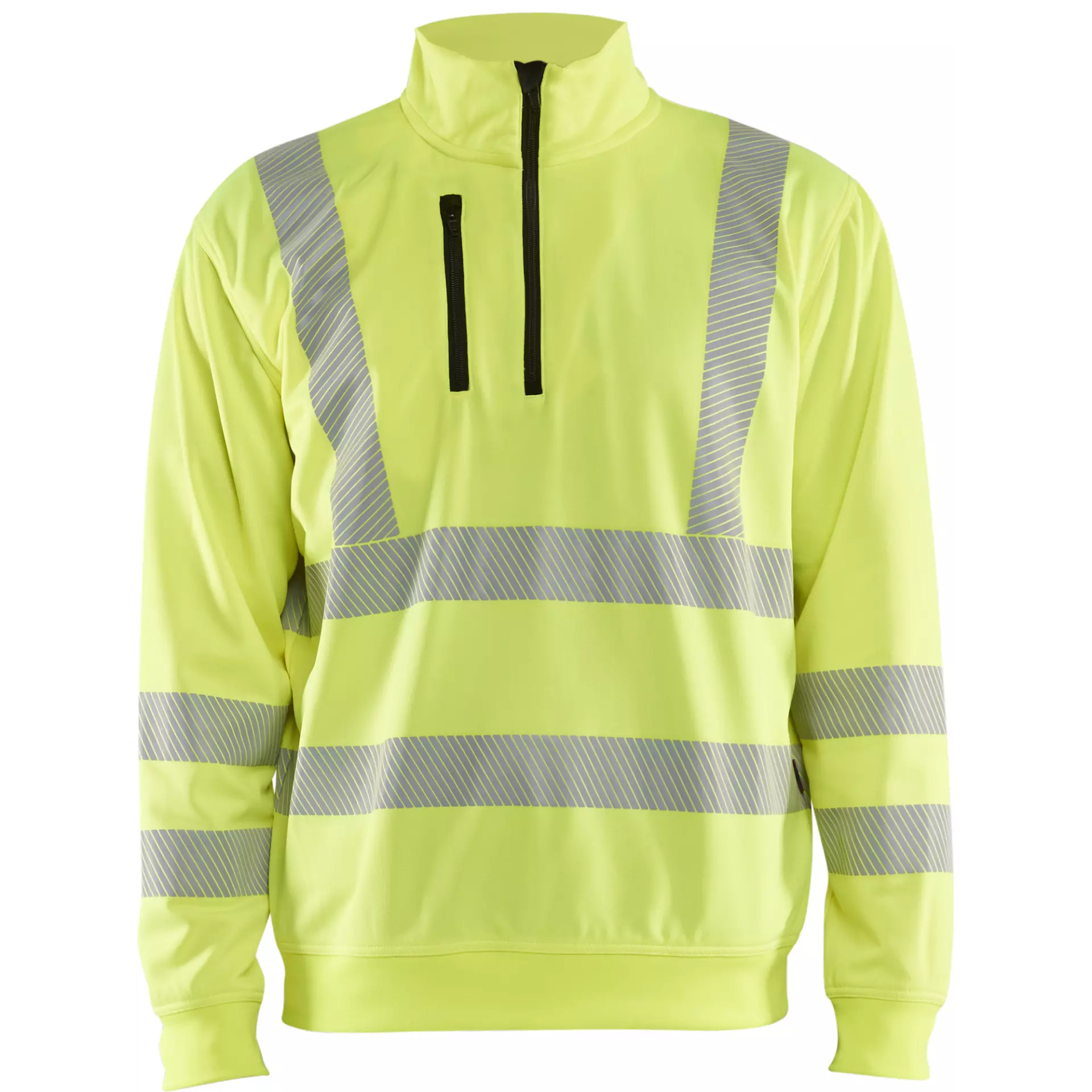 Blåkläder 356425383300, High-Vis Half Zip Sweatshirt, High-Vis Yellow