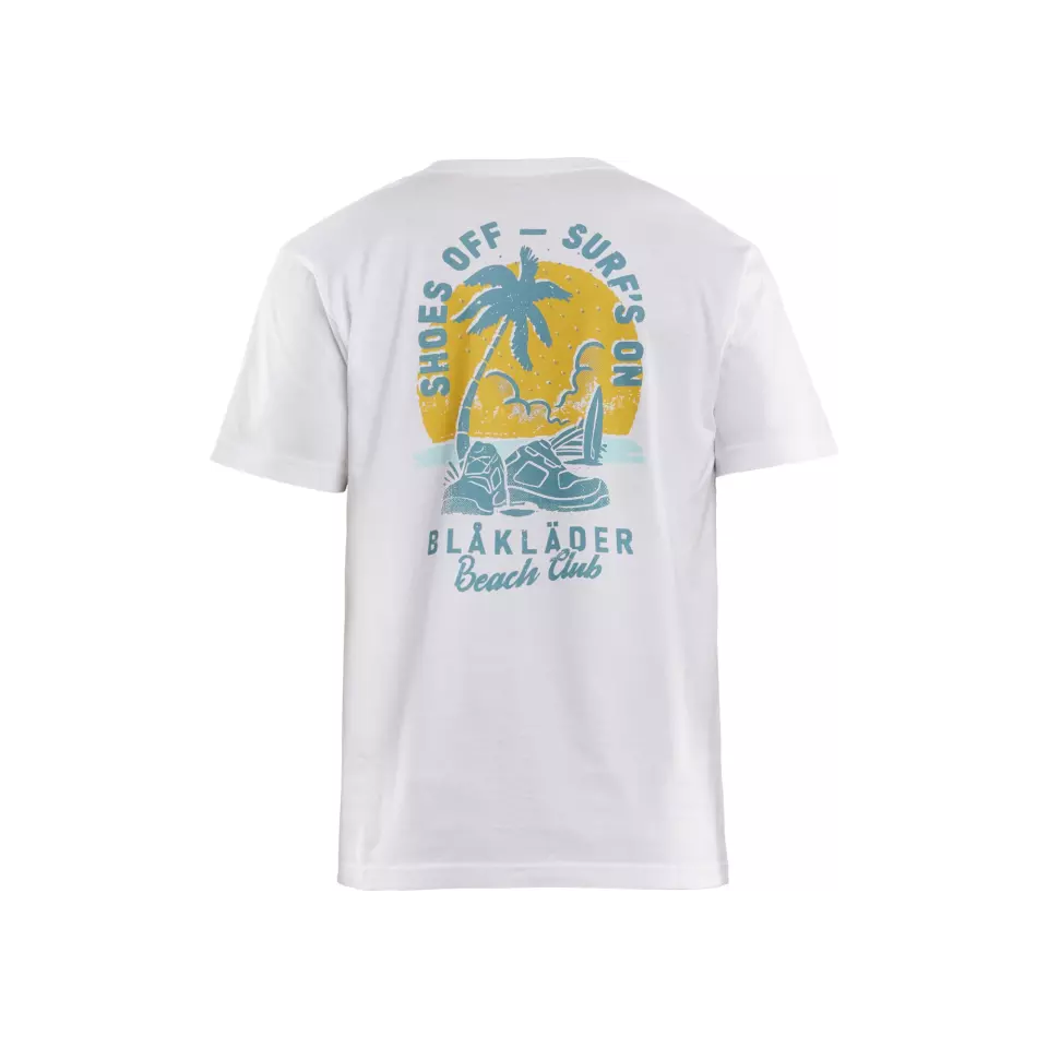 Blåkläder 941910421000, Beach Club T-Shirt, White, image 2, gallery thumbnail