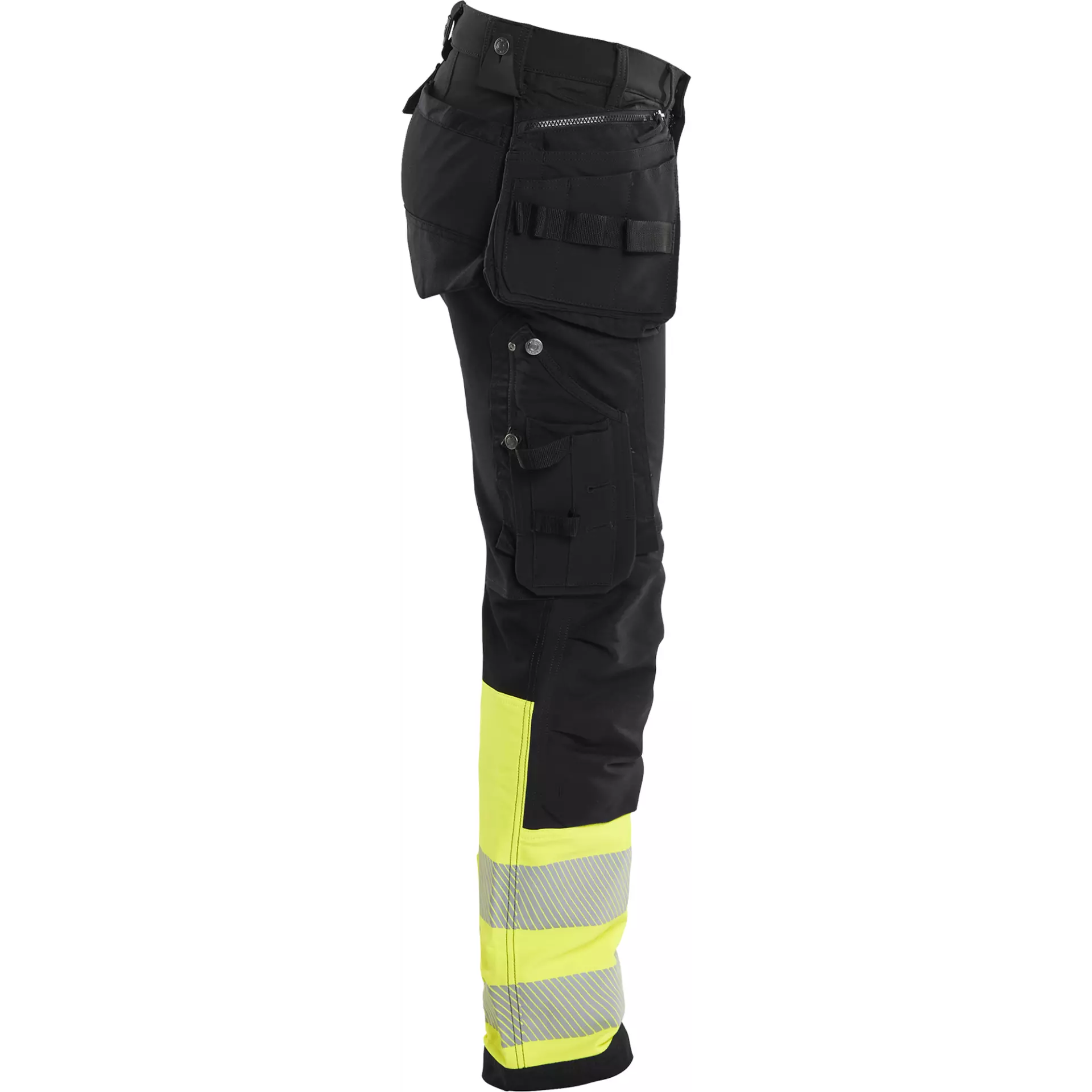 Blåkläder 199316429933, High-Vis Holster Pants, 4-Way Stretch, Black/Hi-Vis Yellow, image 2
