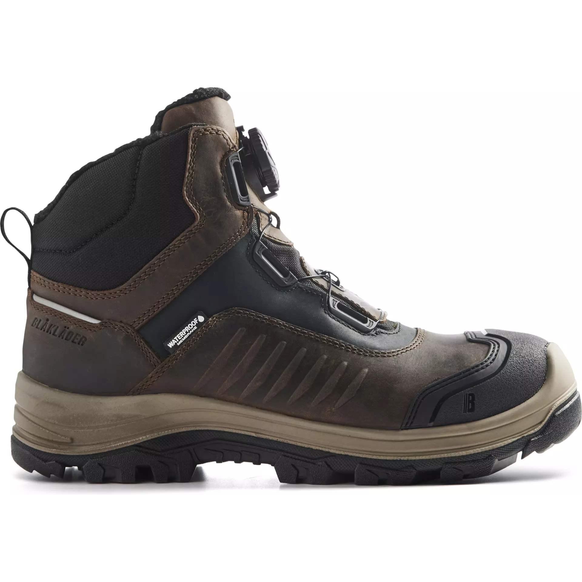 Blåkläder 249200007899, STORM Winter-Sicherheitsstiefel mit Traktionssohle, Braun/Schwarz