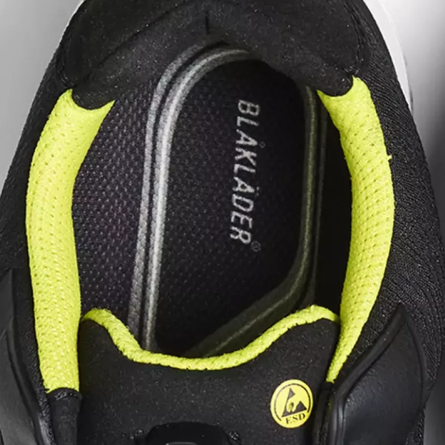 **Soft PU Insole** cushions your stride to keep you feeling supported through long shifts.