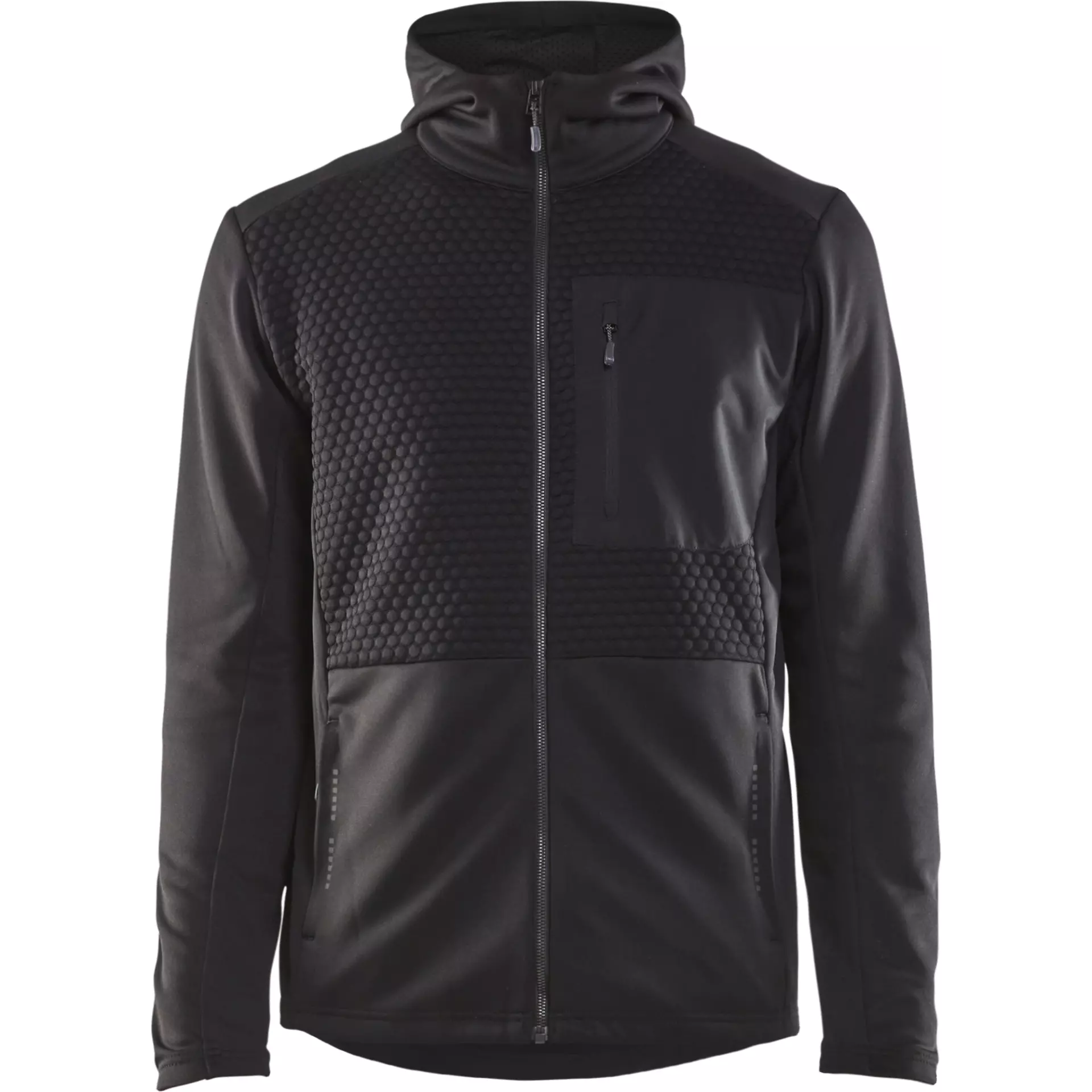 Blåkläder 354025269900, Zip Hoodie, Black