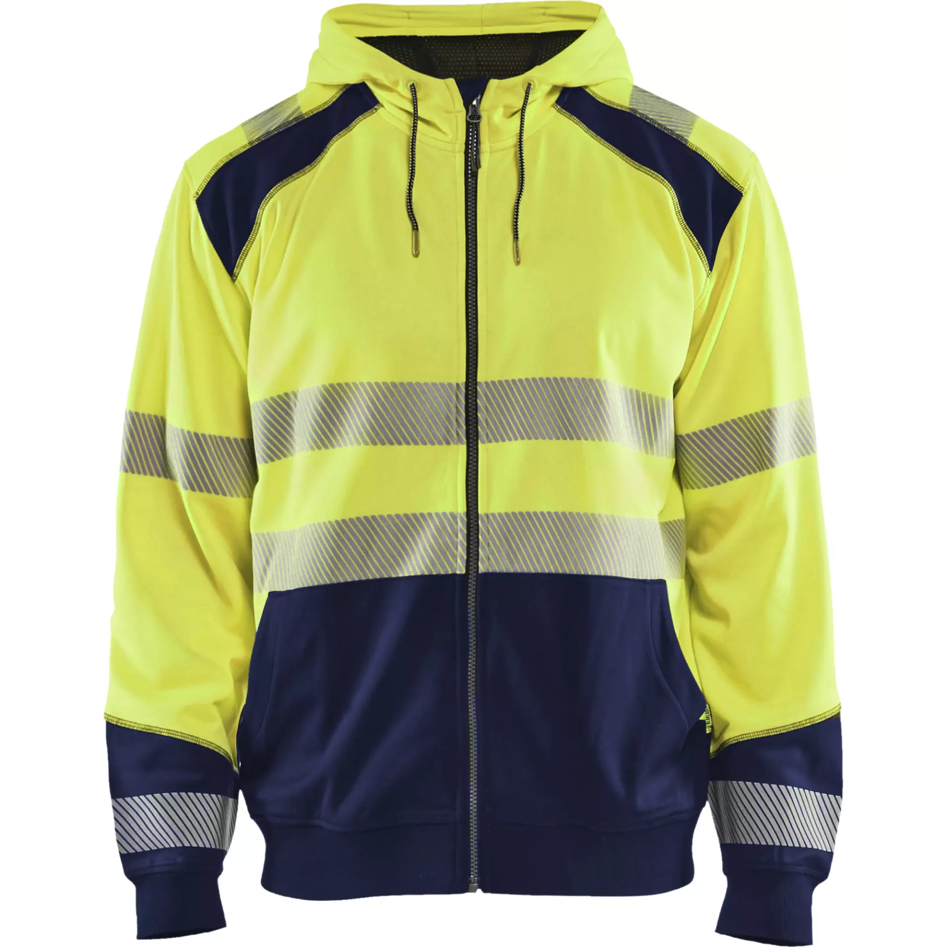 Blåkläder 354625283389, High-Vis Hoodie, High Vis Yellow/Navy
