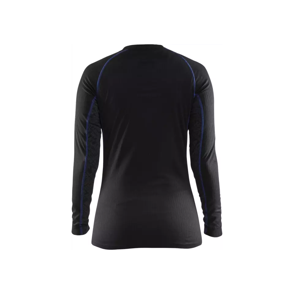 Blåkläder 720217079985, LIGHT Women's Base Layer Set, Black/Bright Blue, image 4, gallery thumbnail