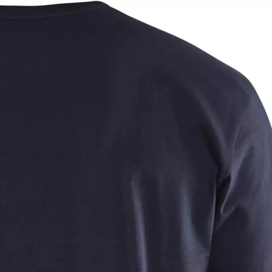 **Reinforced Neck and Shoulder Seams** add lasting durability so the shirt keeps its fit wear after wear.