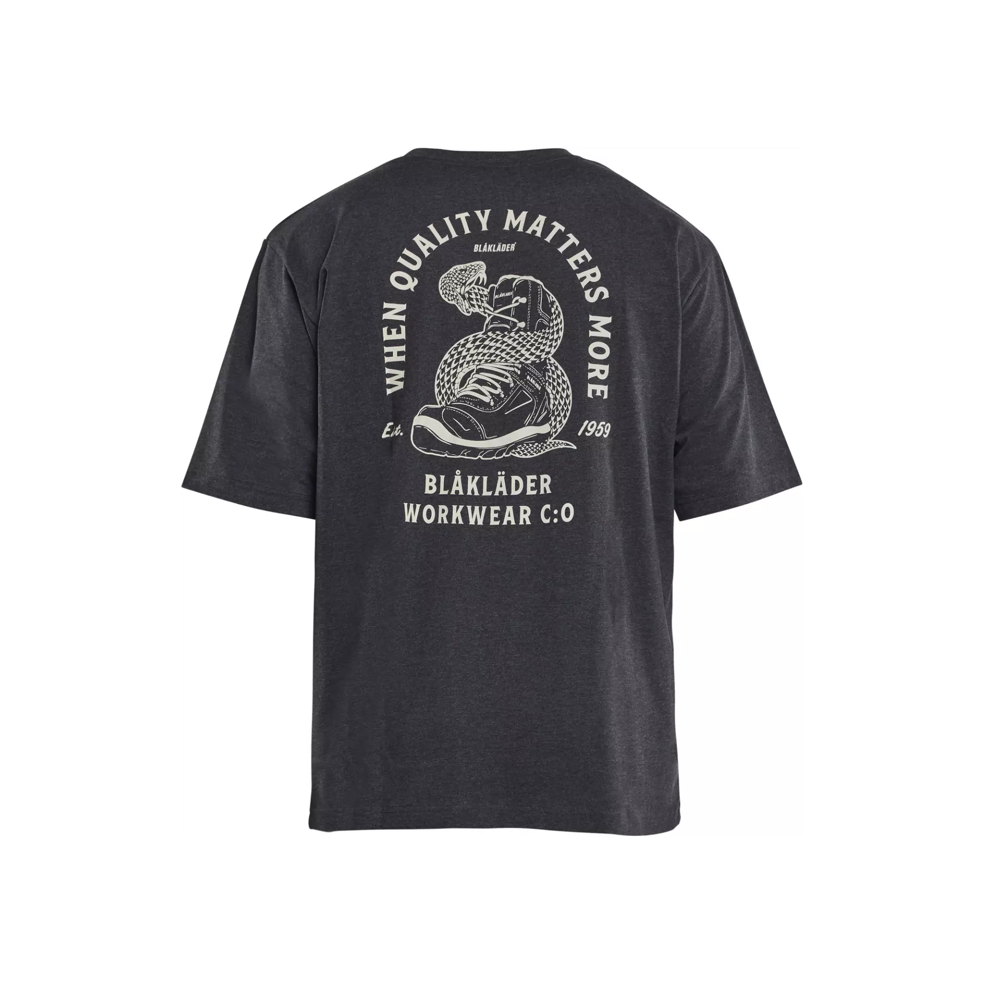 Blåkläder 942710259991, Snake Loose Fit t-shirt, svart/melerad, image 2