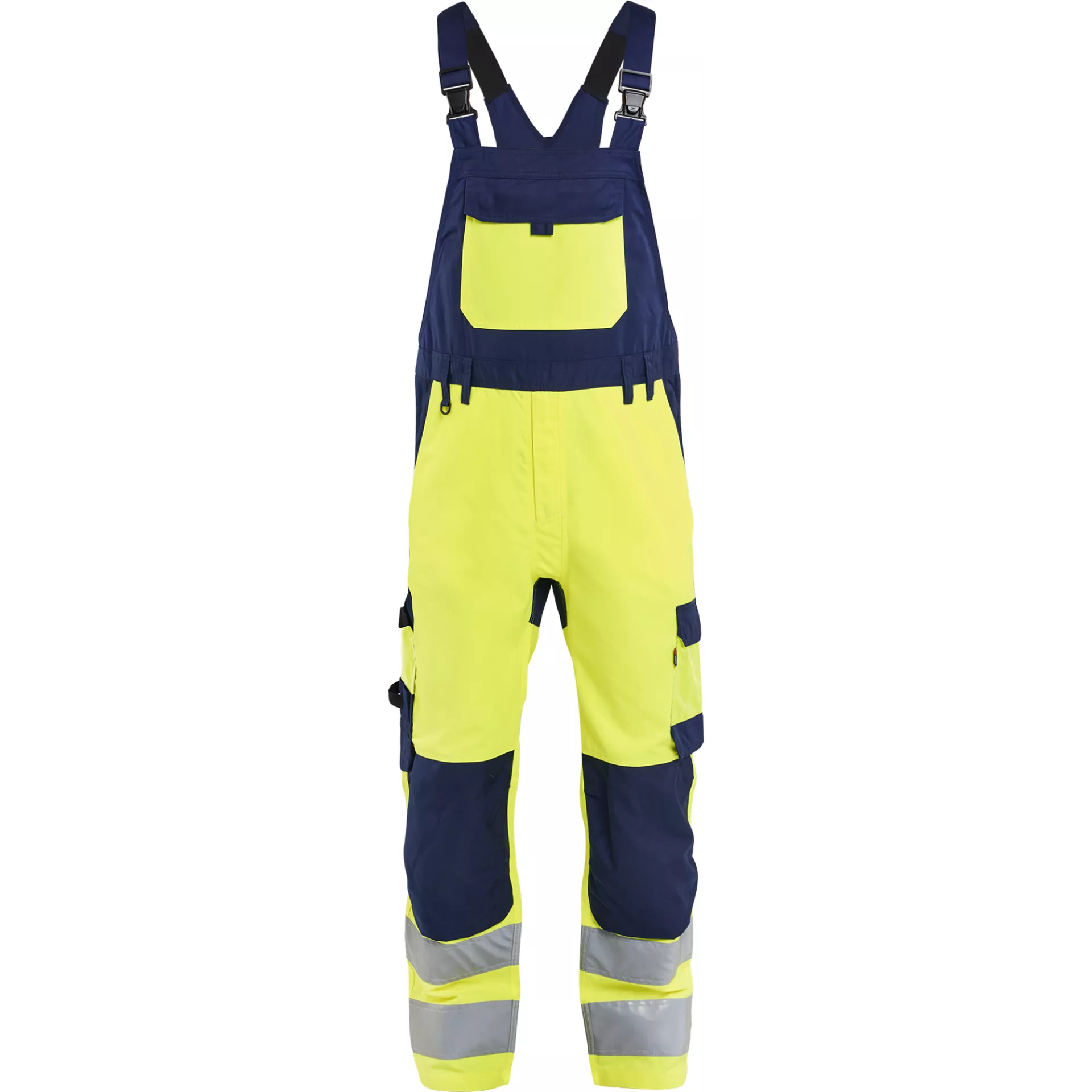Blåkläder 266319053389, High-Vis Bib and Brace, Yellow/Navy