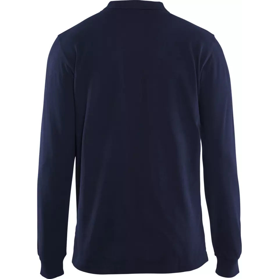 Blåkläder 338810508900, Long Sleeve Pique Shirt, Dark Blue, image 4, gallery thumbnail