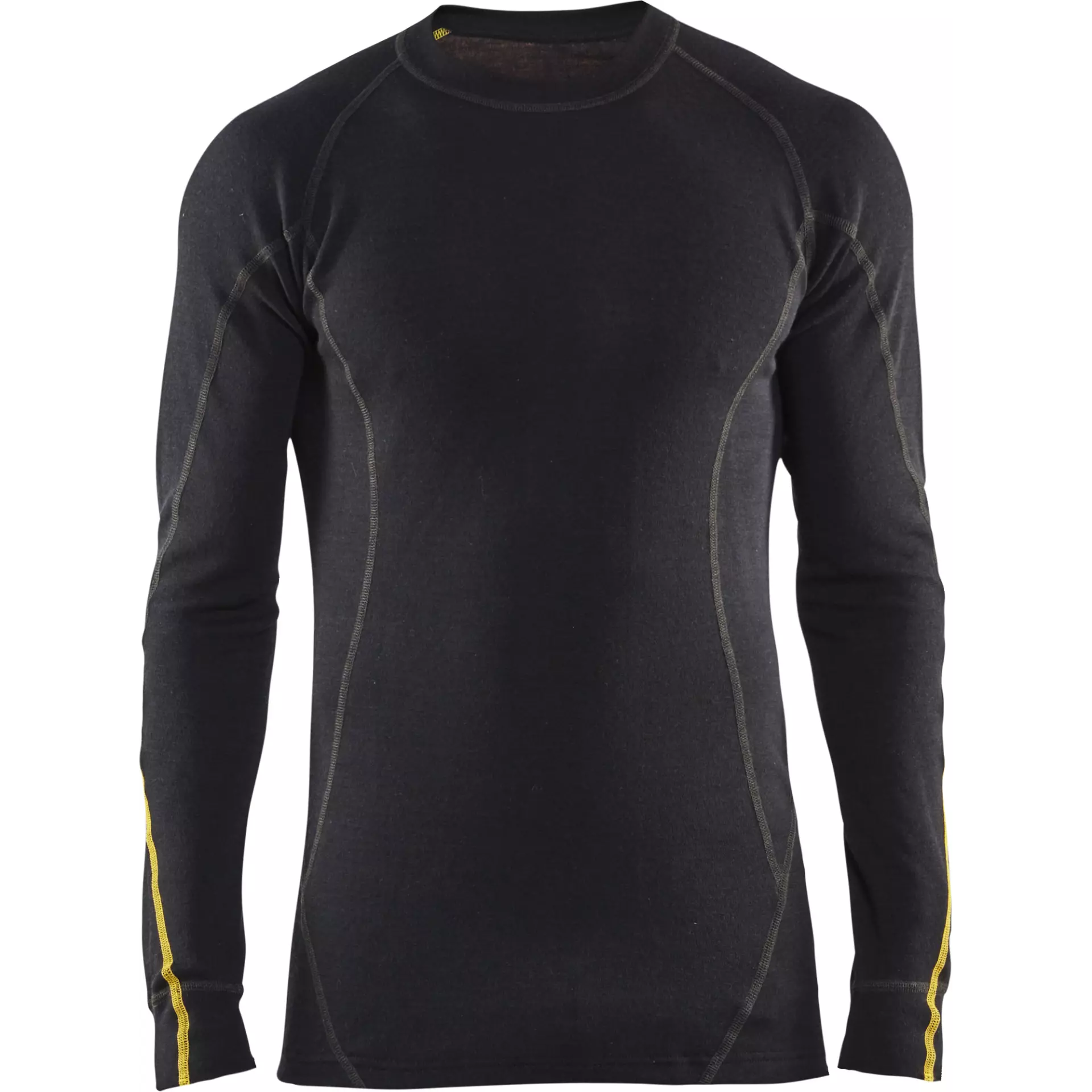 Blåkläder 479410759900, Flame Resistant Base Layer Shirt 68% Merino Wool, Black