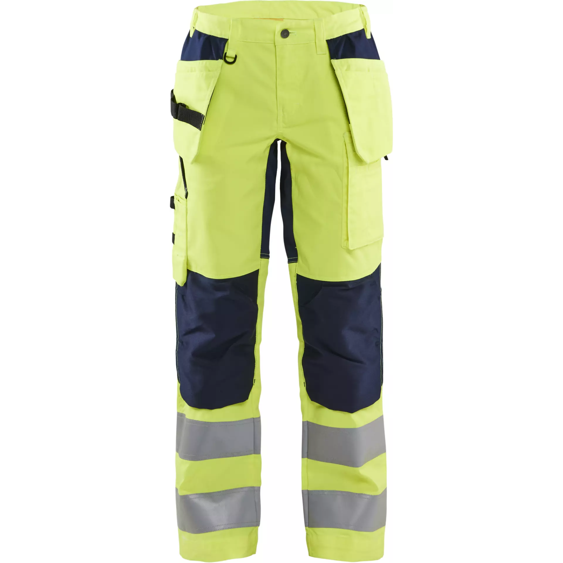 Blåkläder 716318113389, Women's High-Vis Holster Pants, Stretch, High-Vis Yellow/Navy Blue, image 1