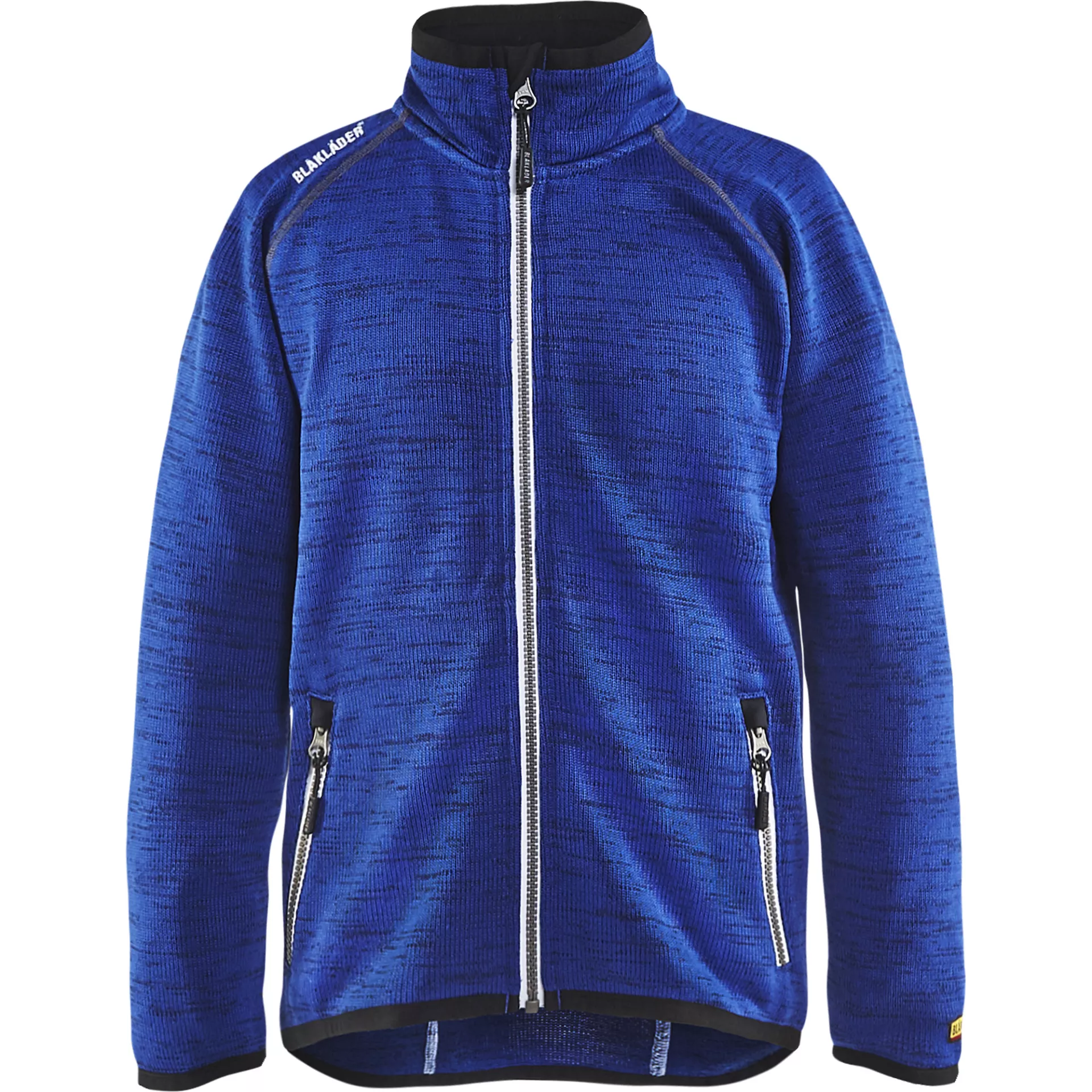 Blåkläder 919021198510, Children's Limited Edition Knitted Jacket, Mid Blue/White