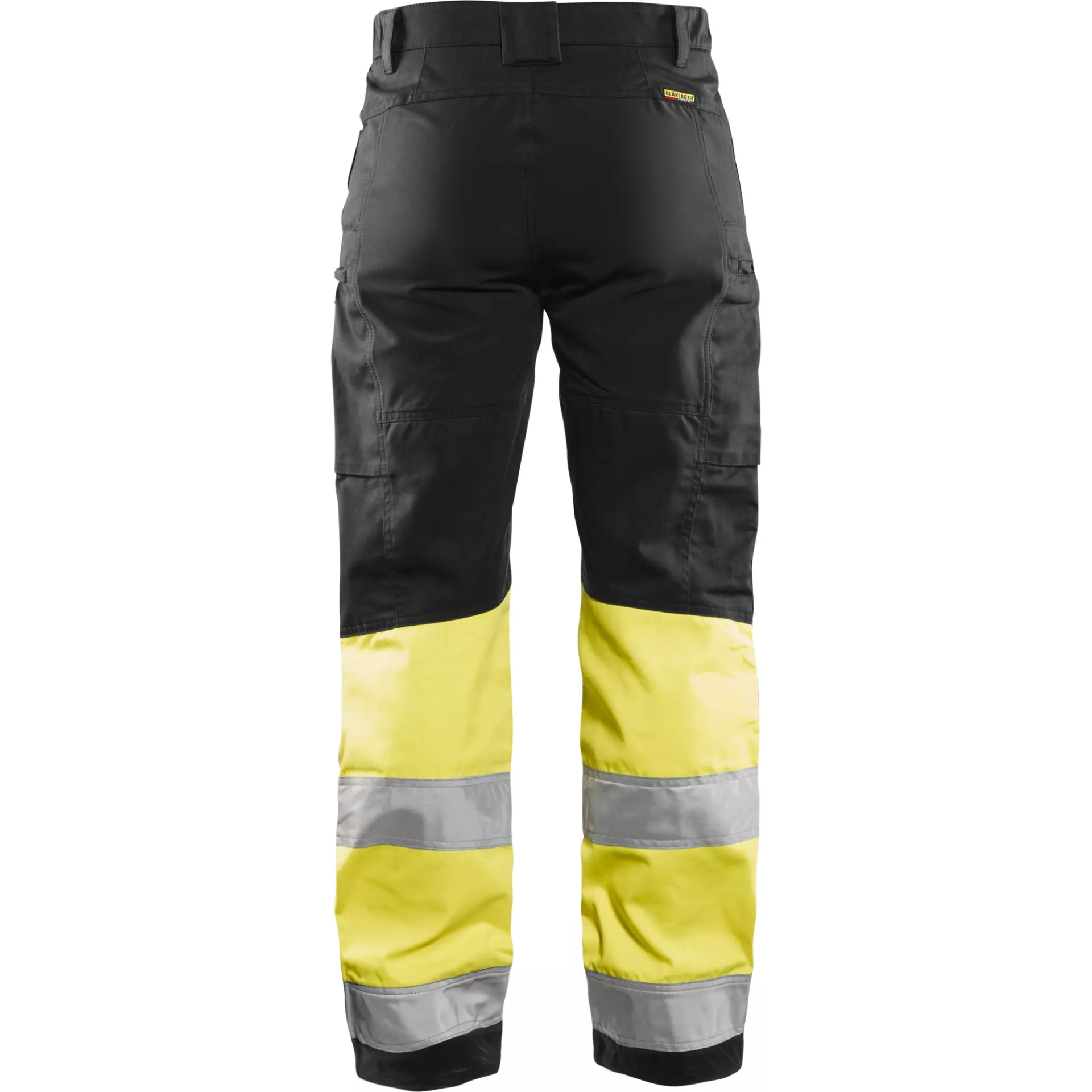 Blåkläder 716118119933, Women's High-Vis Stretch Pants, Black/High-Vis Yellow, image 4