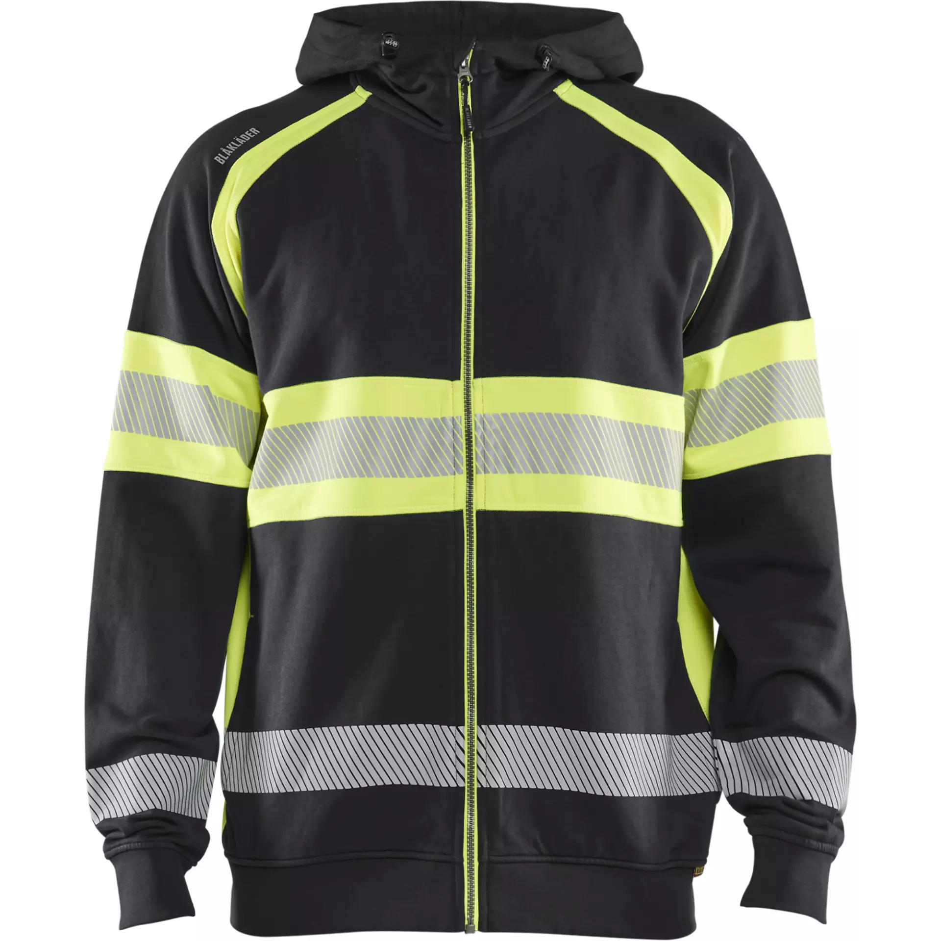 Blåkläder 355211589933, High-Vis Hoodie, Black/High Vis Yellow