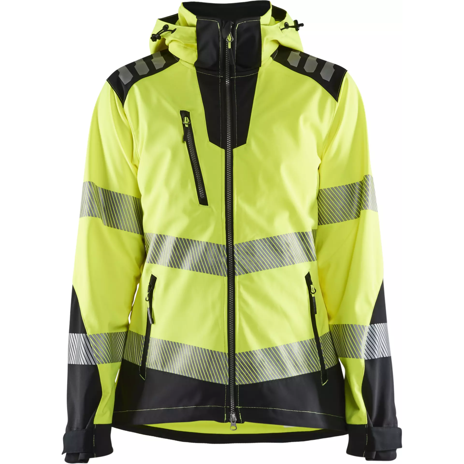 Blåkläder 479125133399, Damen High-Vis Softshelljacke, Warngelb/Schwarz