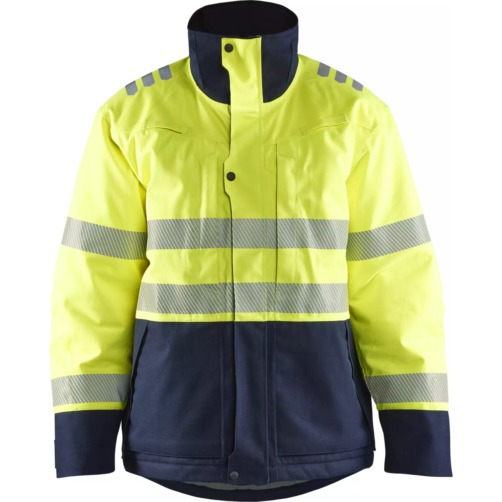 Blåkläder 451715343389, Multinorm Winter Jacket With Inherent Flame Protection, Yellow/Navy