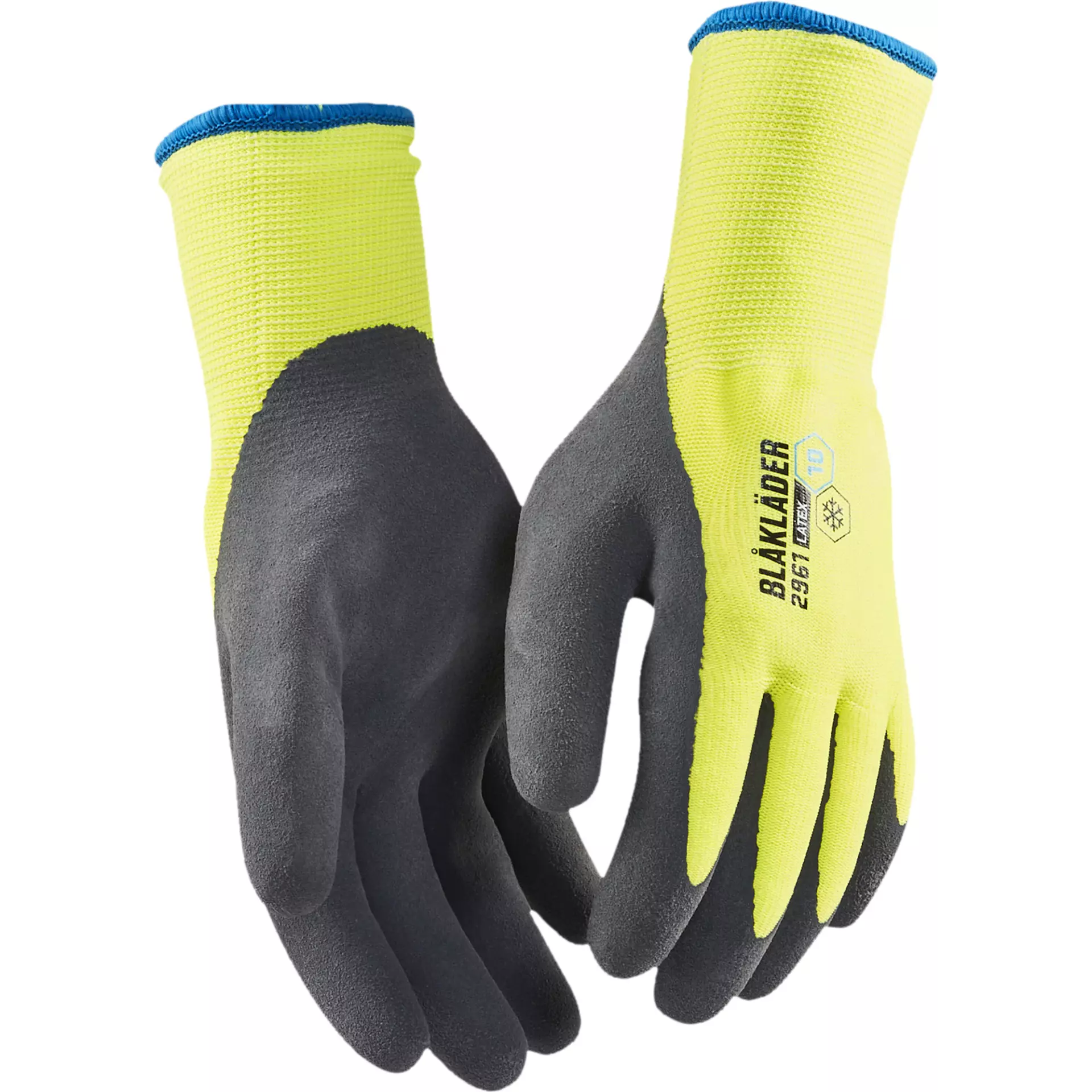 Blåkläder 296114513300, Gefütterter latexbeschichteter Arbeitshandschuh, Gelb