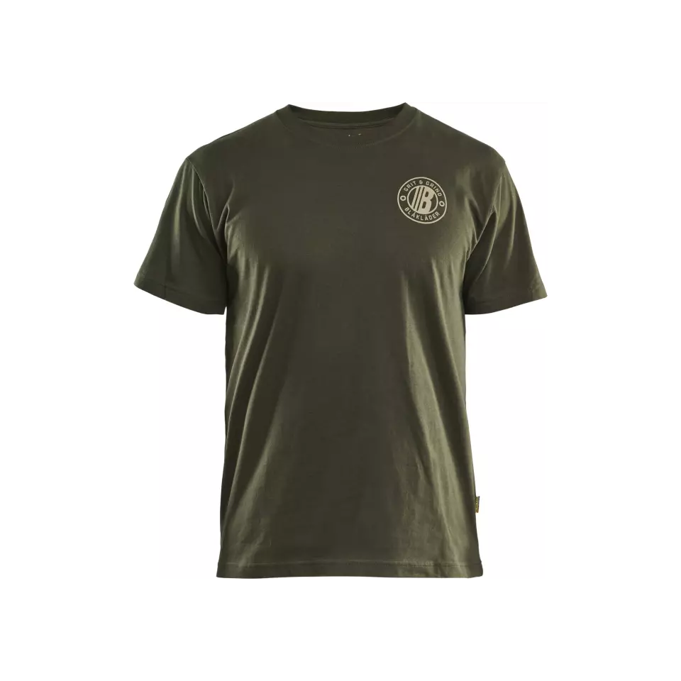 Blåkläder 942010424209, T-shirt Grit Flag, skogsgrön, image 1, gallery thumbnail